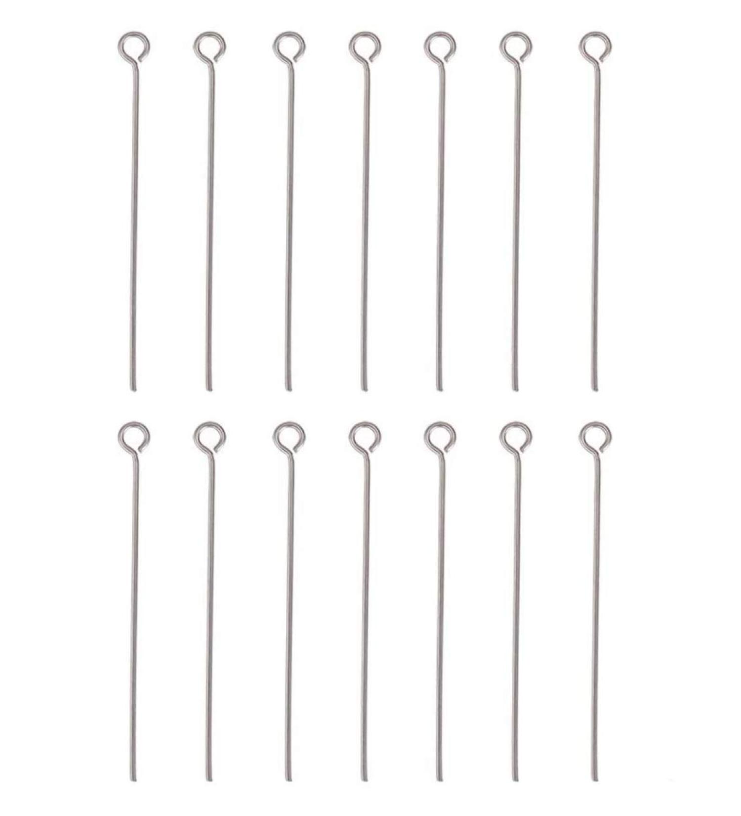 200pcs Adabele 304 Grade Surgical Stainless Steel 30mm Eye Pins for Jewelry Making - Hypoallergenic & Durable - Buy Online on GoSupps.com