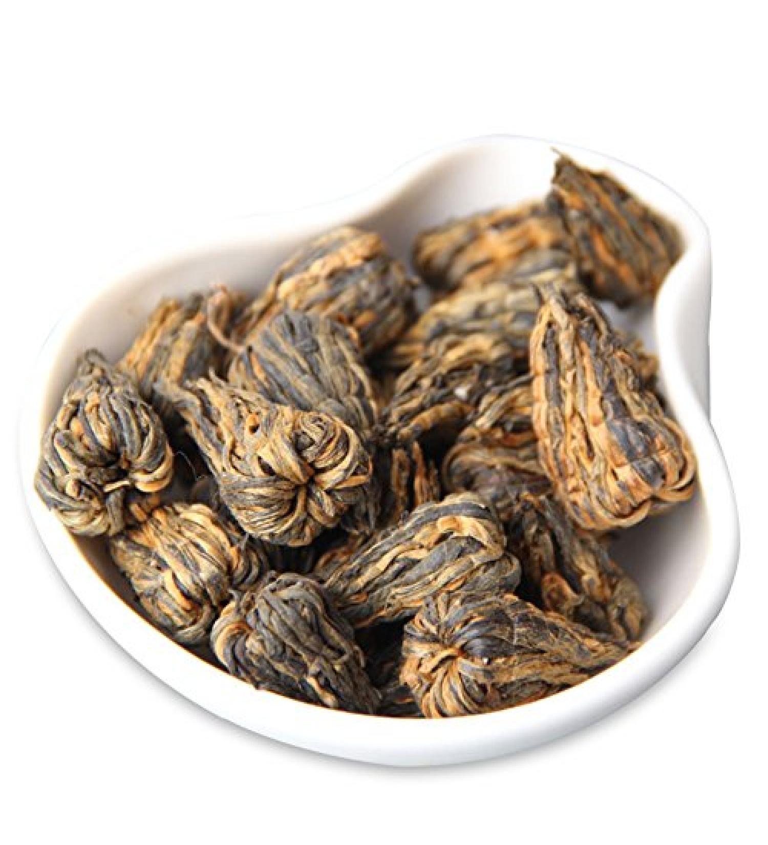 LWXLJMJZC-Pagoda Black Tea Chinese Dian Hong Black Tea Pagoda Shaped Golden Needle Hand Made Black Tea 50g 50g Pagoda Shaped Black Tea - Buy Online on GoSupps.com