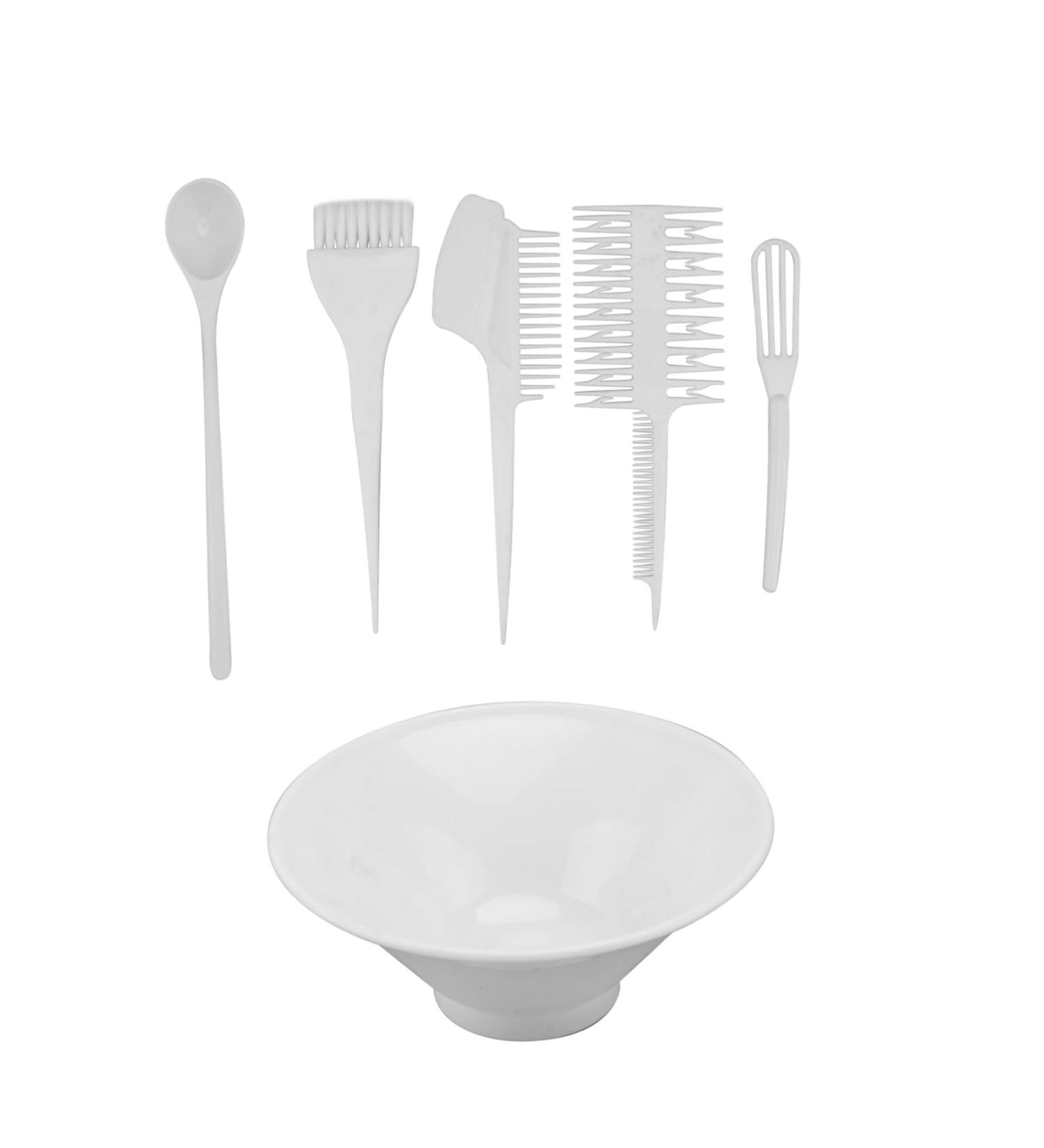 DOITOOL Set Hair Dye Combs Hair Color Brush Highlight Kit Hair Color Kit T Tool Kits Hair Coloring Bowl Hairdressing Comb Hair Coloring Comb Suite Tool Kit Six Piece Suit Baking Oil White 23 6.5 0.5CM White - Buy Online on GoSupps.com