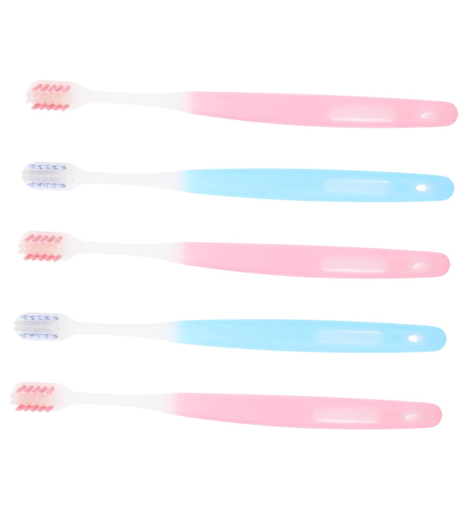 Beavorty 5-Piece Portable Small Head Soft Toothbrush Set - Travel Accessories & Wear-Resistant Home Care - Buy Online on GoSupps.com
