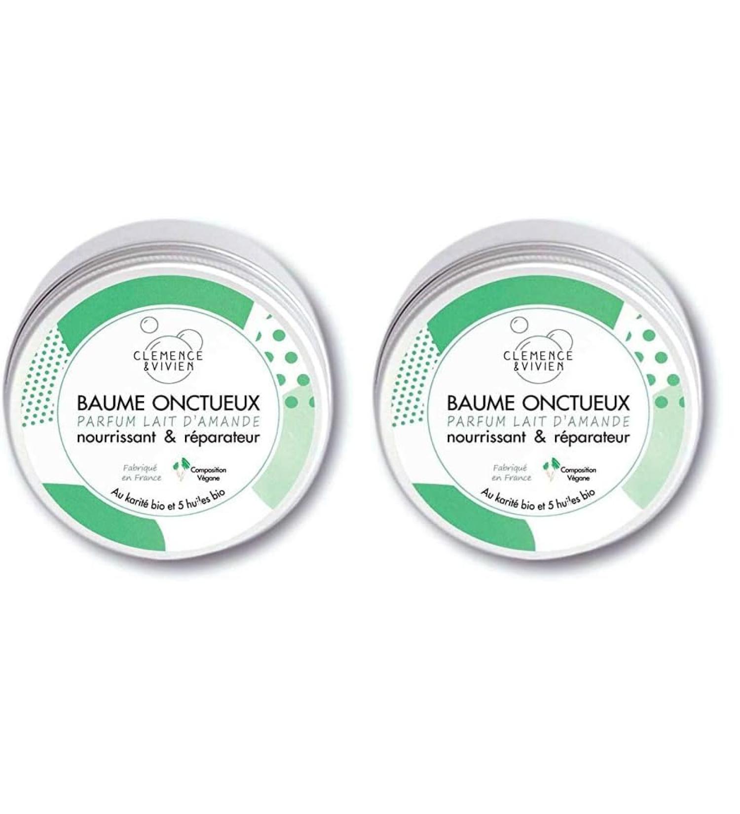Cl mence & Vivien Baume Onctueux Lait d'Amande (Lot de 2)