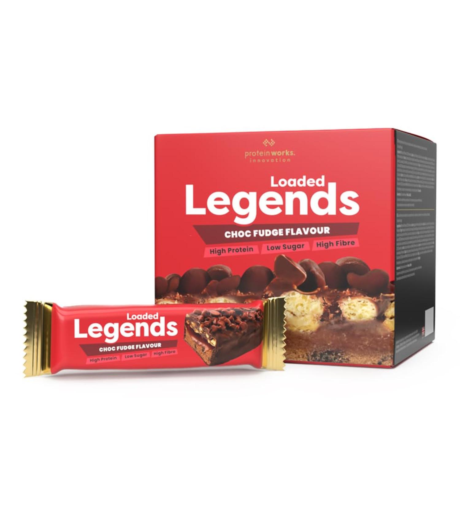 THE PROTEIN WORKS - Loaded Legend Bars | 14g Protein | 12 Packs x 47g | Low Sugar | Chocolate Fudge - Buy Online on GoSupps.com