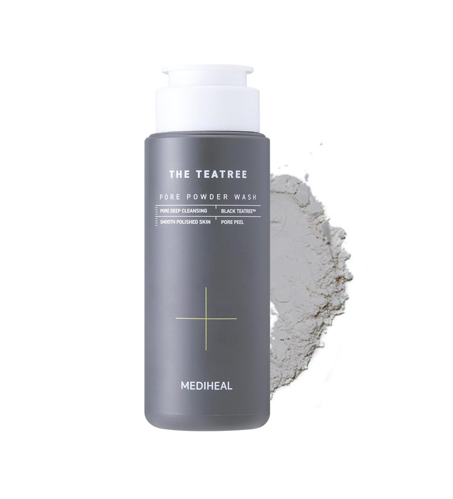 Mediheal Teatree Pore Powder Wash (1.76 oz) - Mild Pore Deep Cleanser with Gentle and Rich Salicylic Bubbles to Remove Blackhead - Buy Online on GoSupps.com