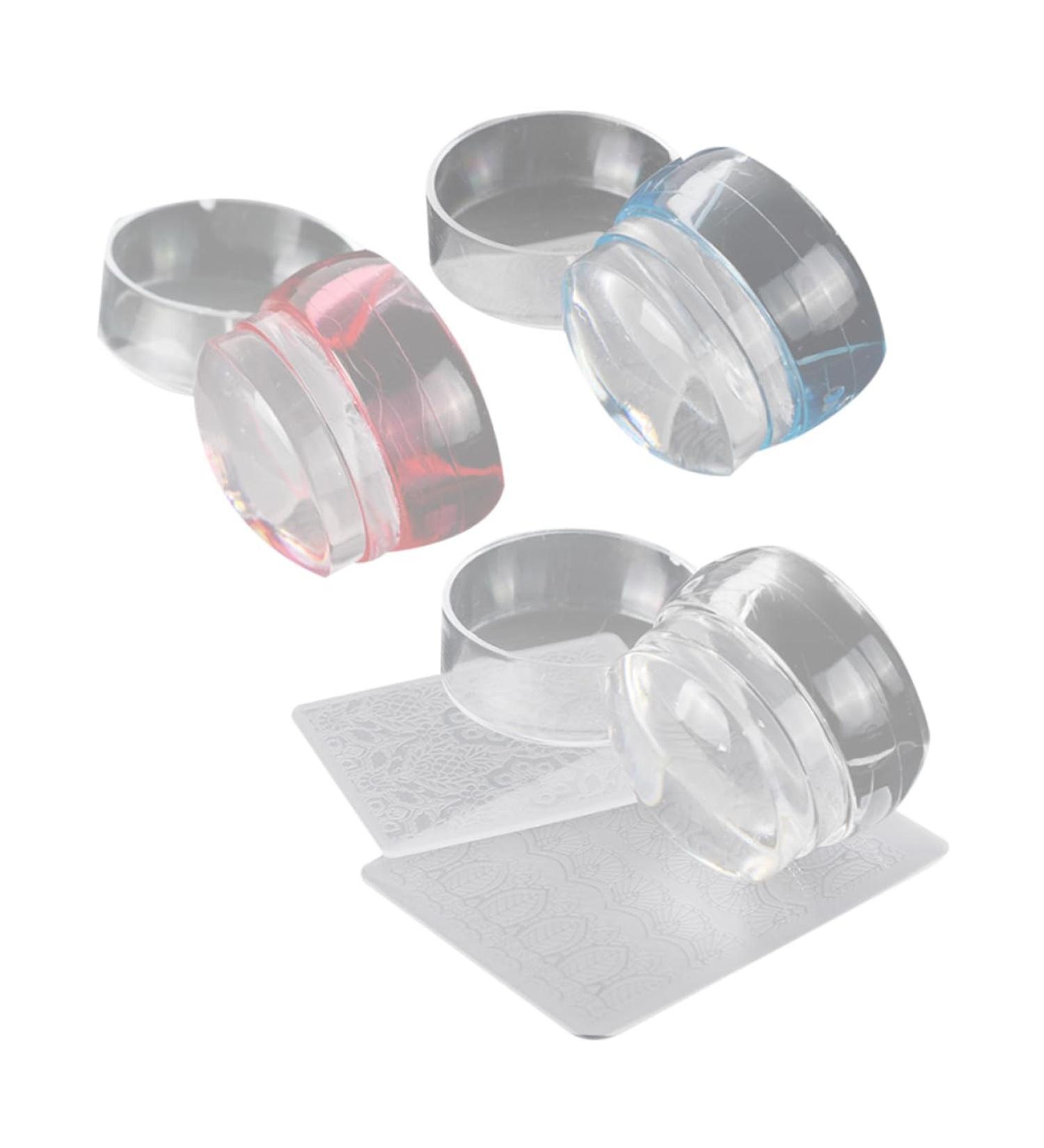FRCOLOR 3 Sets Nail Stamp Tool Nail Polish Clear Nail Stamper Nail Stamper Tools Nail Stamper Kit Transparent Nail Stamper Manicure Stamper Jelly Nail Stamper Nail Soft Scraper Pp Tricolor - Buy Online on GoSupps.com