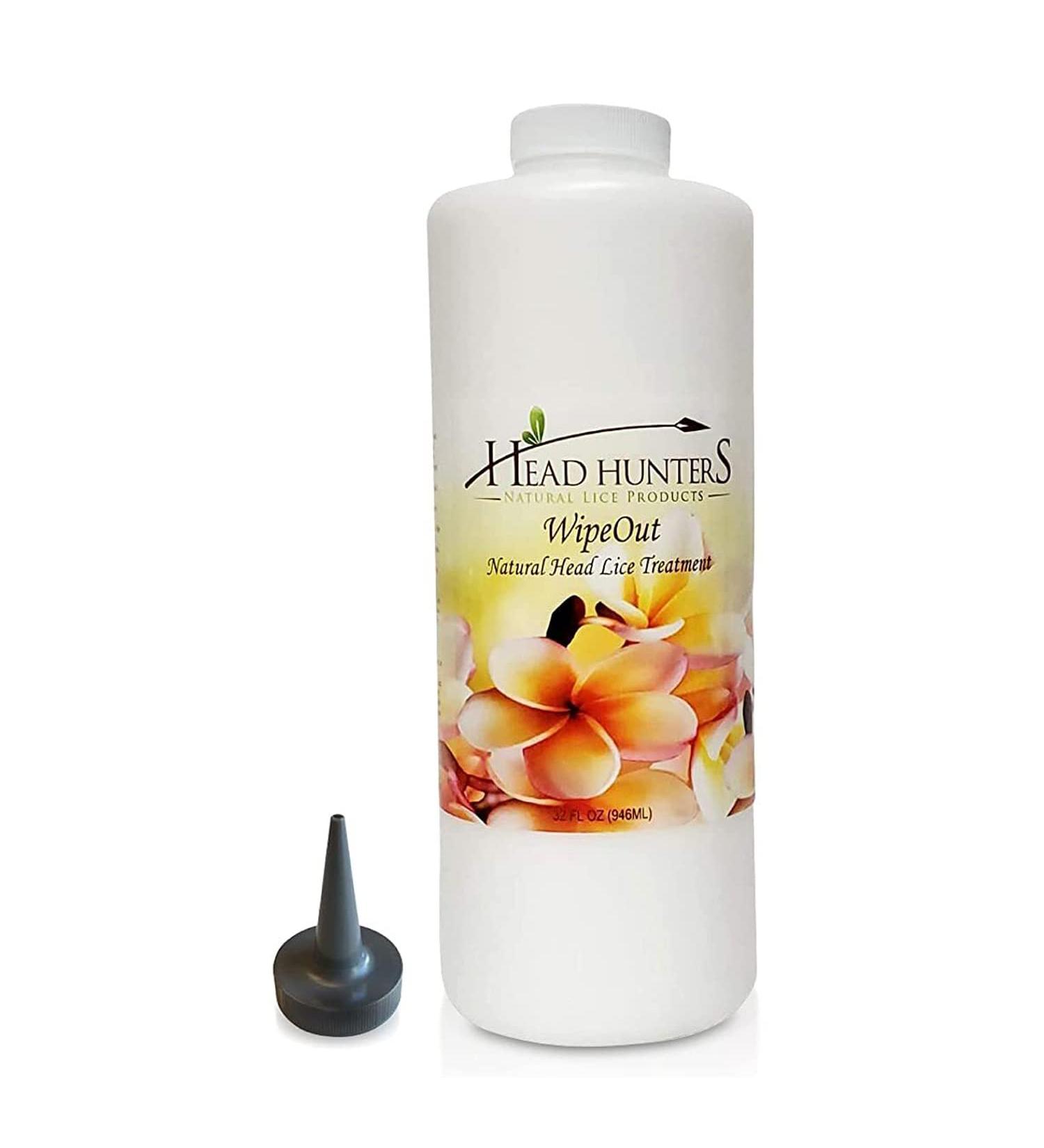 Head Hunters Wipe Out Natural Lice Treatment - 32oz All-Natural Shampoo for Adults & Children - Safe Lice Removal Solution - Buy Online on GoSupps.com