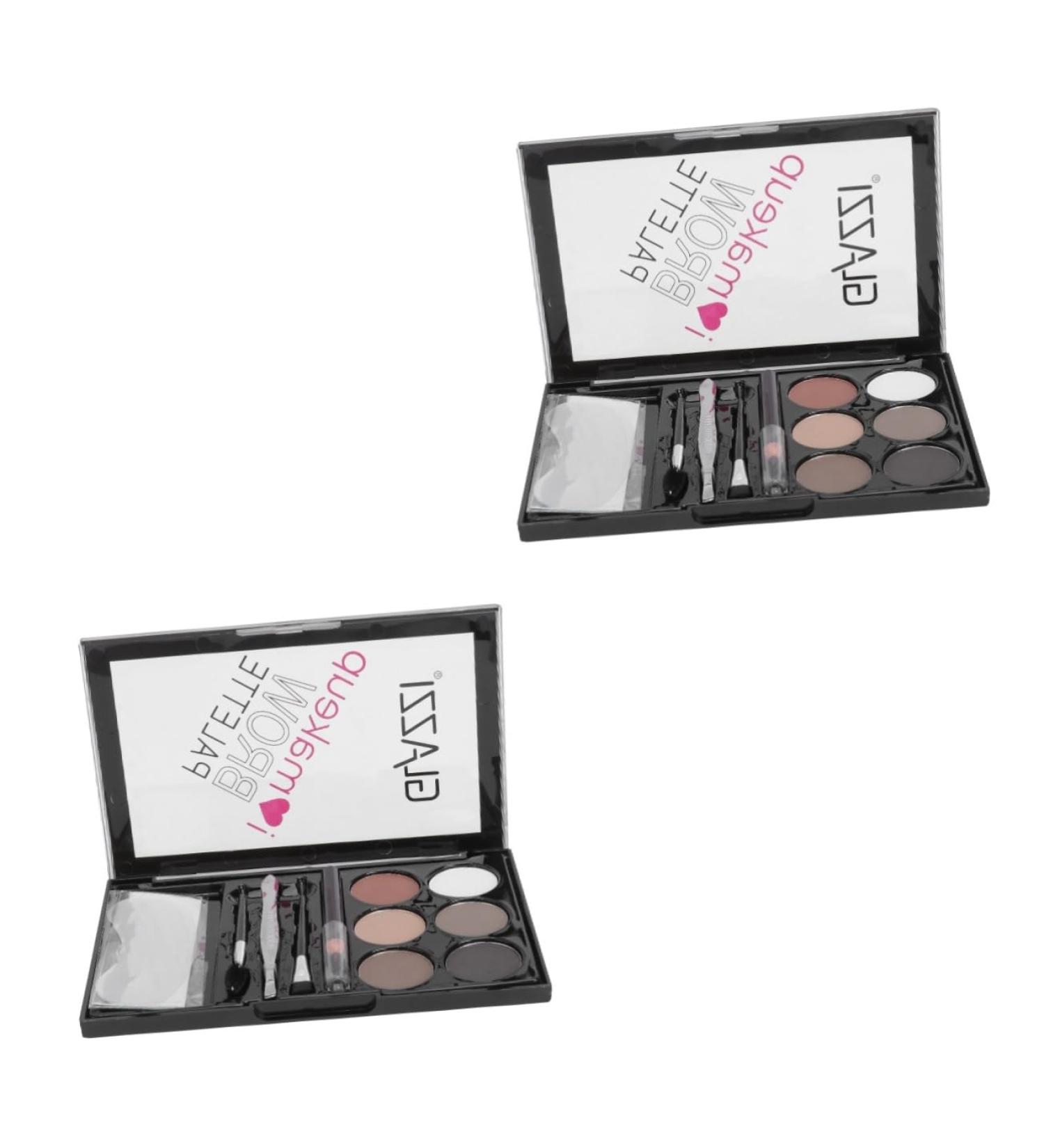 FOMIYES 2 Sets Eyebrow Powder Set Eyebrow Brush Eyebrow Kit Brow Pencil Makeup Brush Miss Six Colors - Buy Online on GoSupps.com