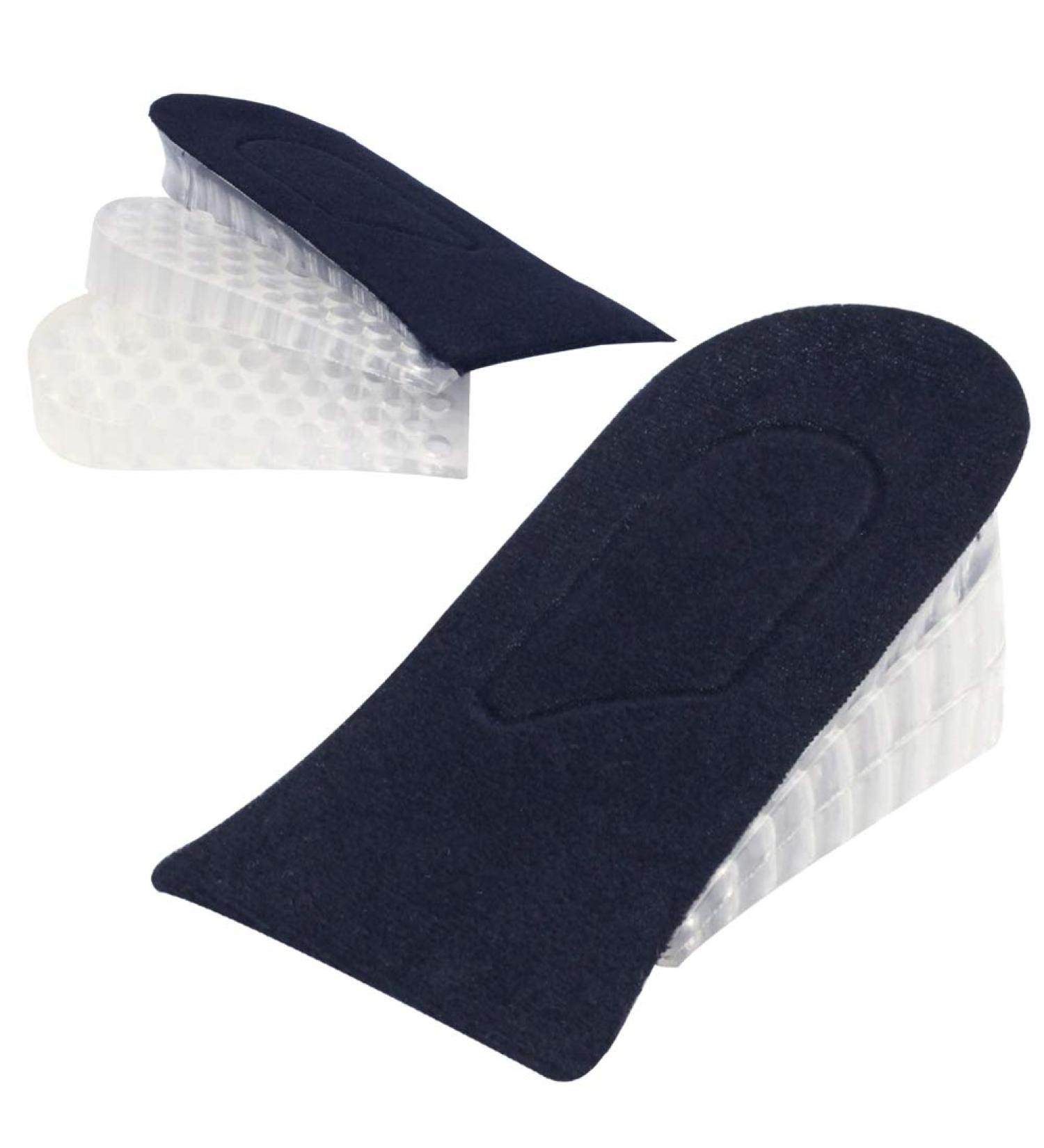 Heel Lift Inserts for Men & Women - Invisible Silicone Gel Cushion Shoe Pads - Height Increase Insoles with 3 Detachable Layers - Buy Online on GoSupps.com