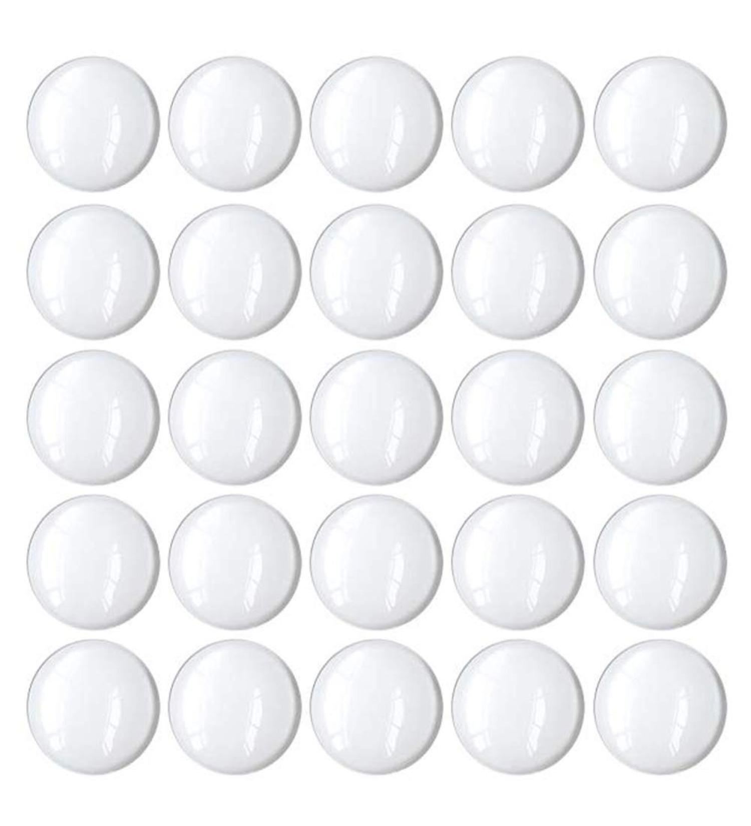 100 Pcs 25mm Clear Round Glass Dome Cabochons for Jewelry Making and DIY Crafts - Buy Online on GoSupps.com