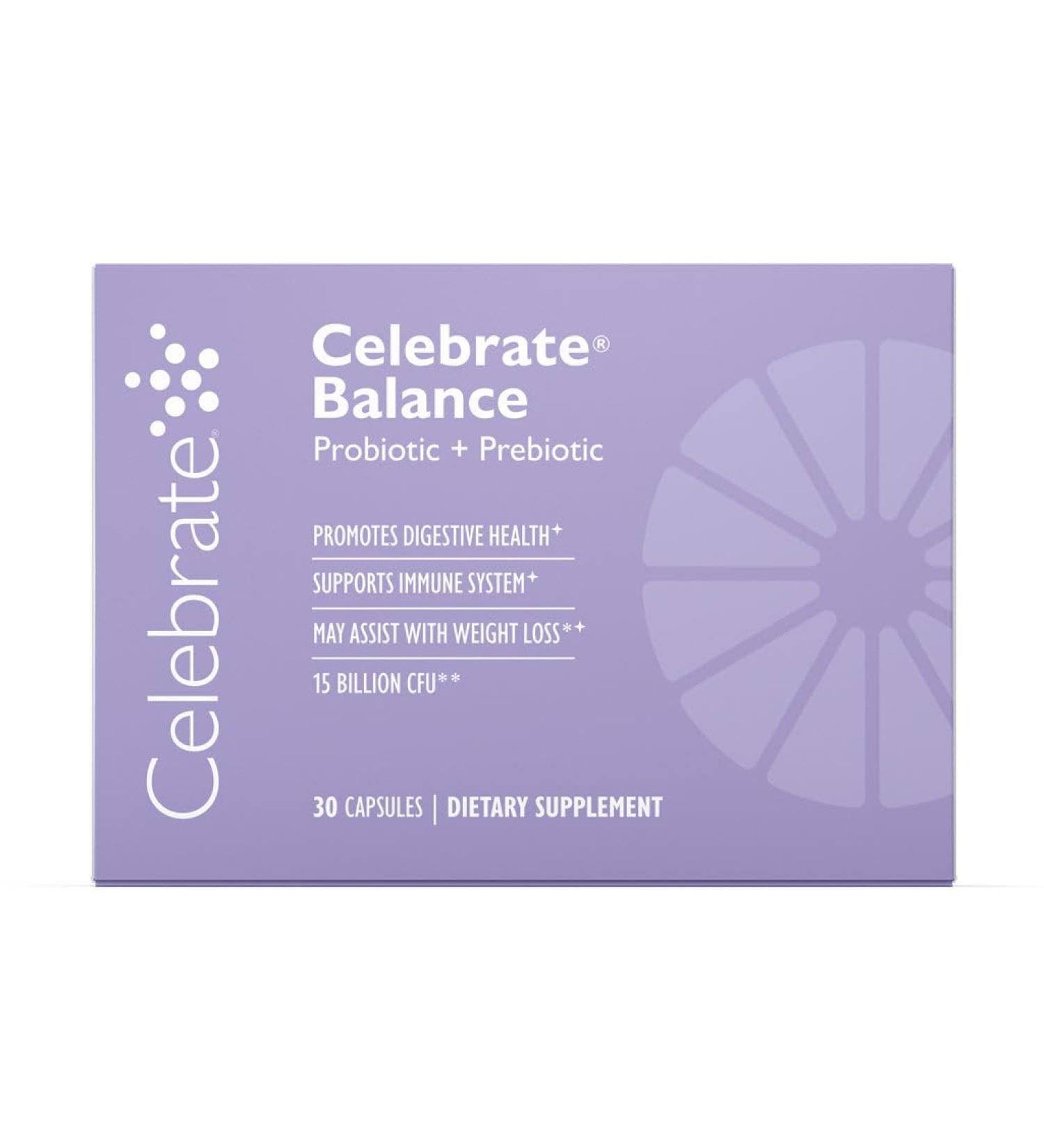 Celebrate Vitamins Balance Probiotic + Prebiotic - Post Bariatric Surgery Daily Supplement for Women & Men 28.5 Billion CFU - Supports Digestive & Immune Health Gluten Free (30 Capsules) 1 Count (Pack of 1) - Buy Online on GoSupps.com
