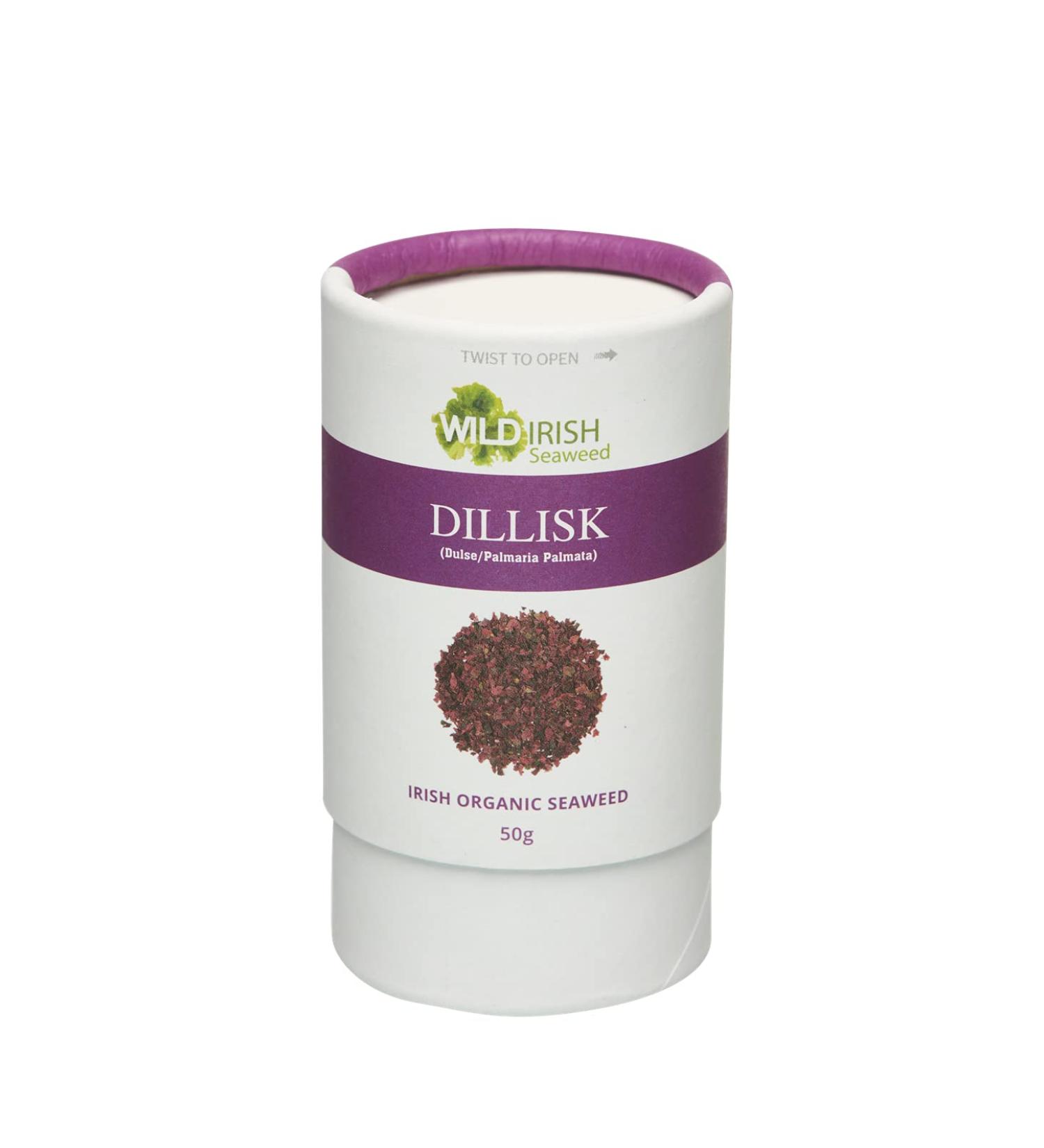 Wild Irish Seaweeds Organic Dillisk Sprinkle | 50g Jar | Premium Irish Seaweed Blend - Buy Online on GoSupps.com