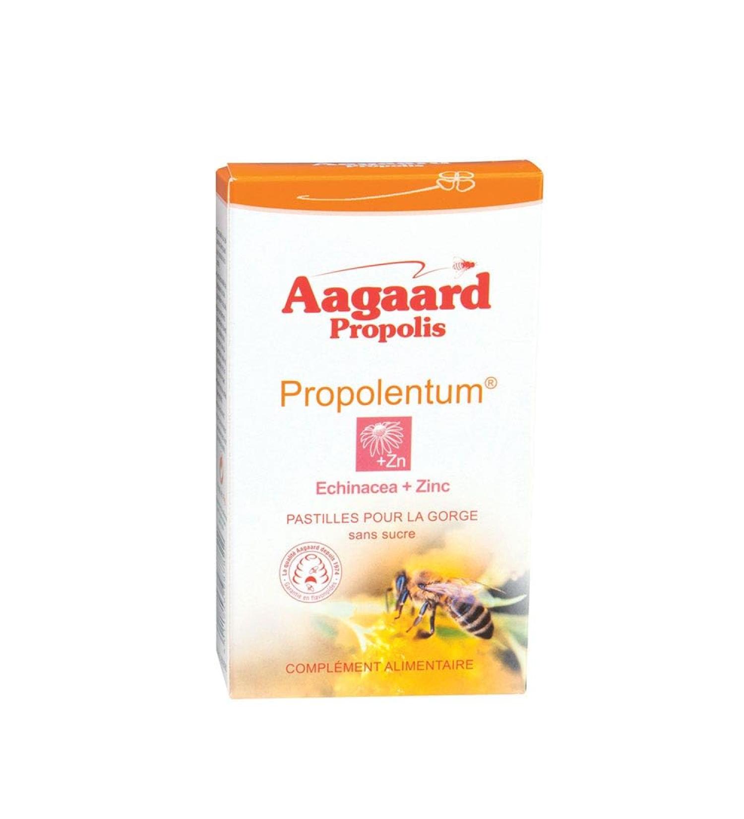Aagaard - Propolentum + echinac a + zinc - 30 pastilles - Gorge prot g e