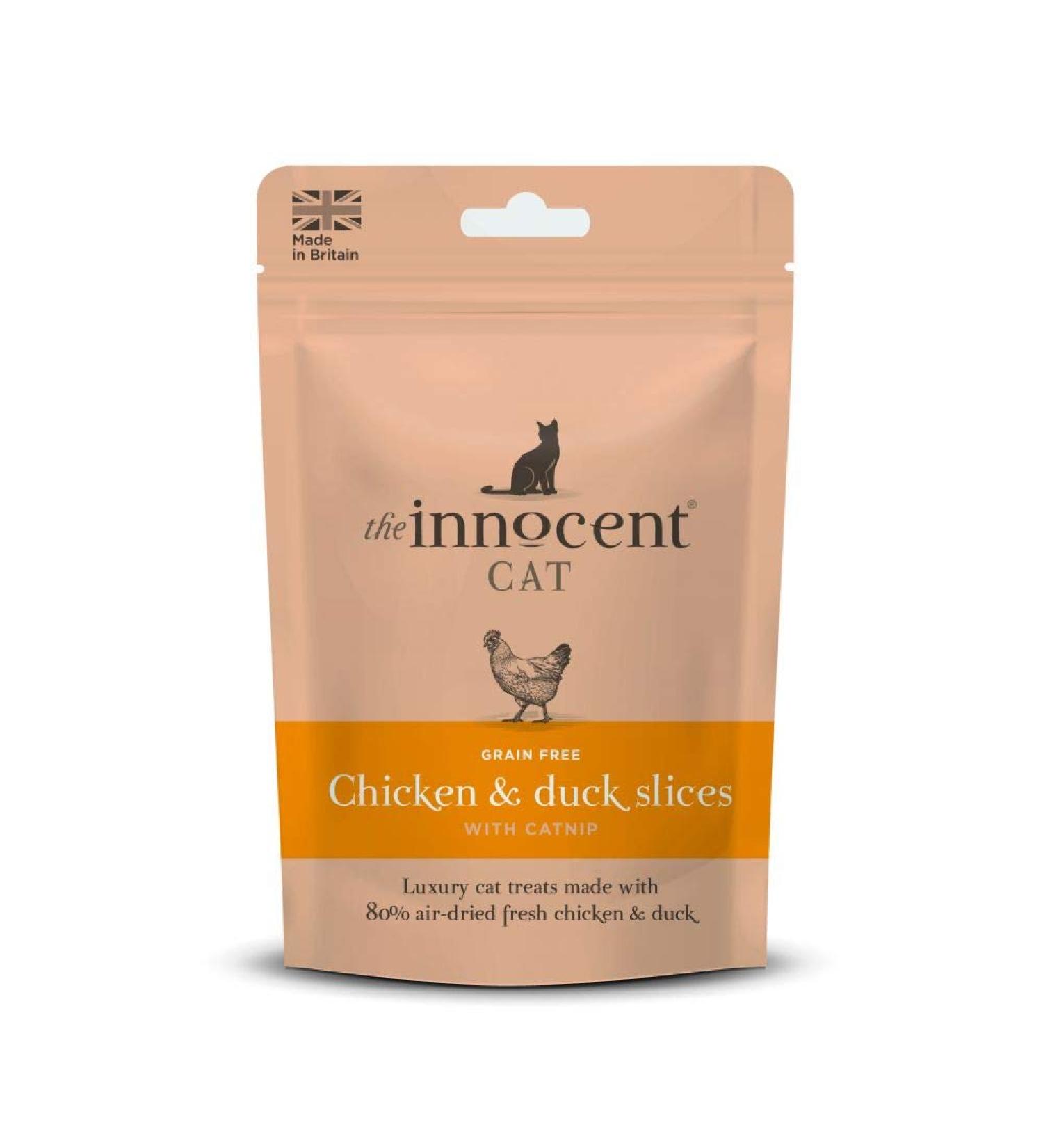 The Innocent Cat Chicken And Duck Slices With Catnip 70g