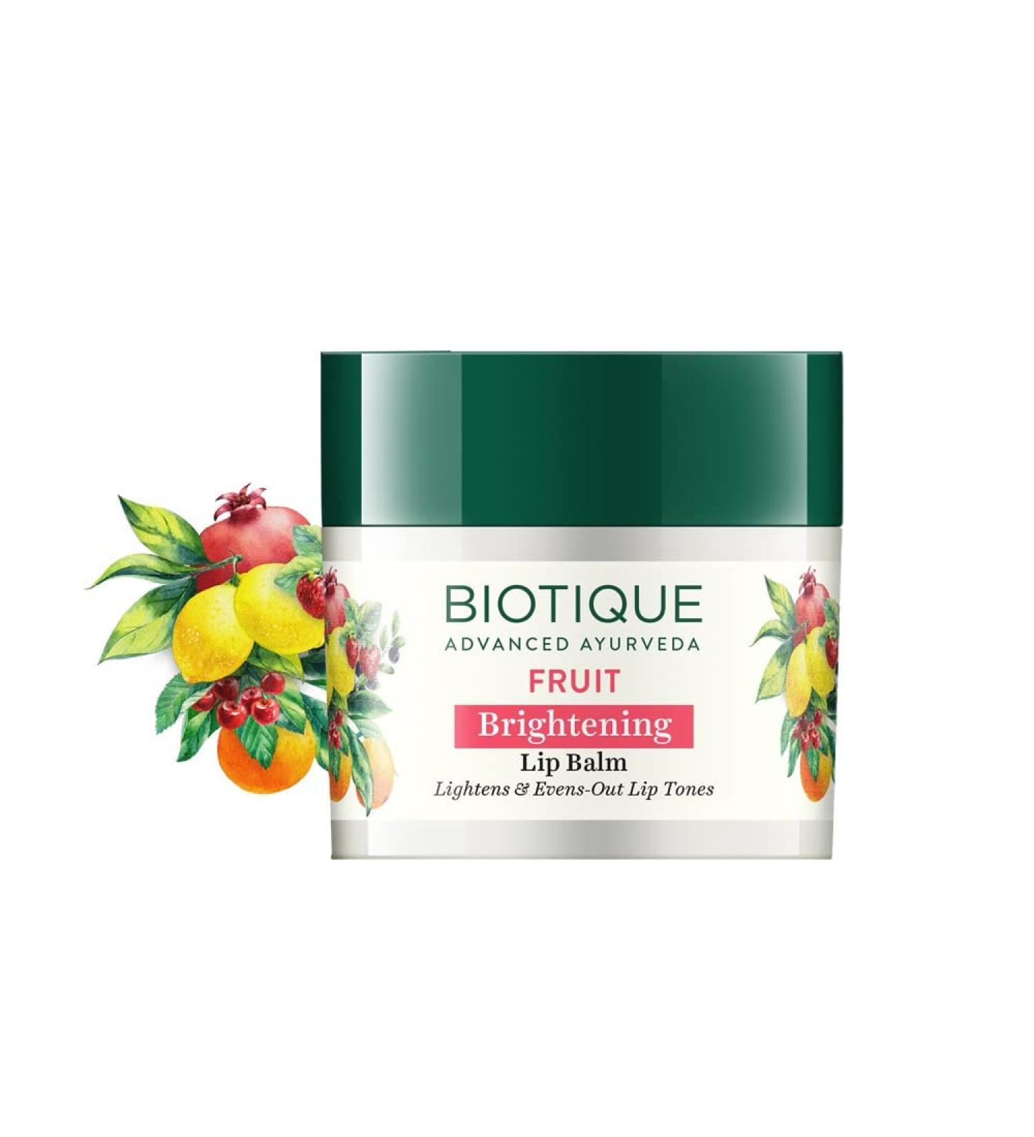 Biotique Bio Fruit Lip Balm 12g - Hydrating Lip Care for Soft, Smooth Lips - Buy Online on GoSupps.com