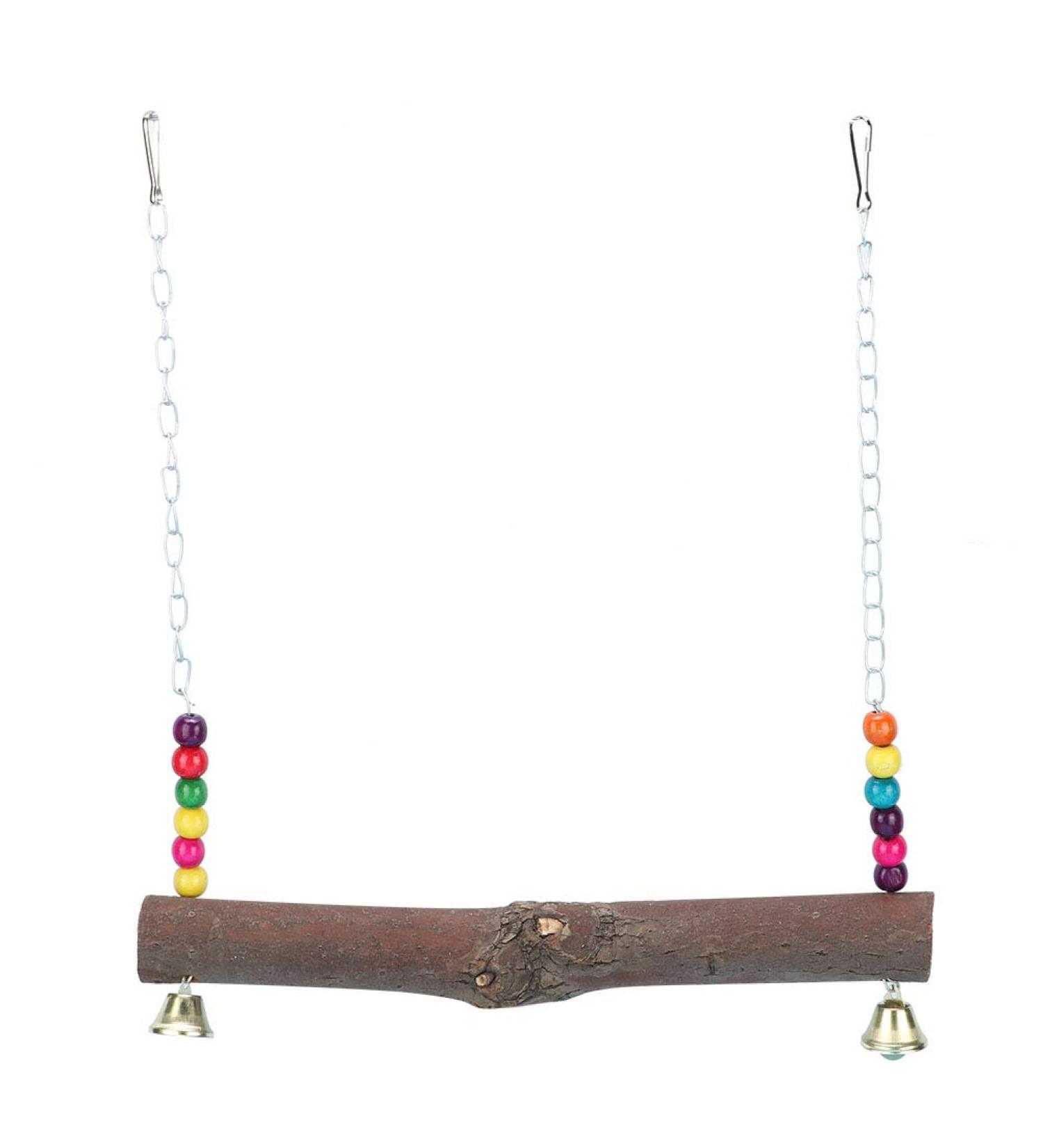 Chicken Swing: Natural Wooden Toy for Medium to Large Birds - Perfect for Hens, Macaws, African Greys, and Cockatoos - Buy Online on GoSupps.com