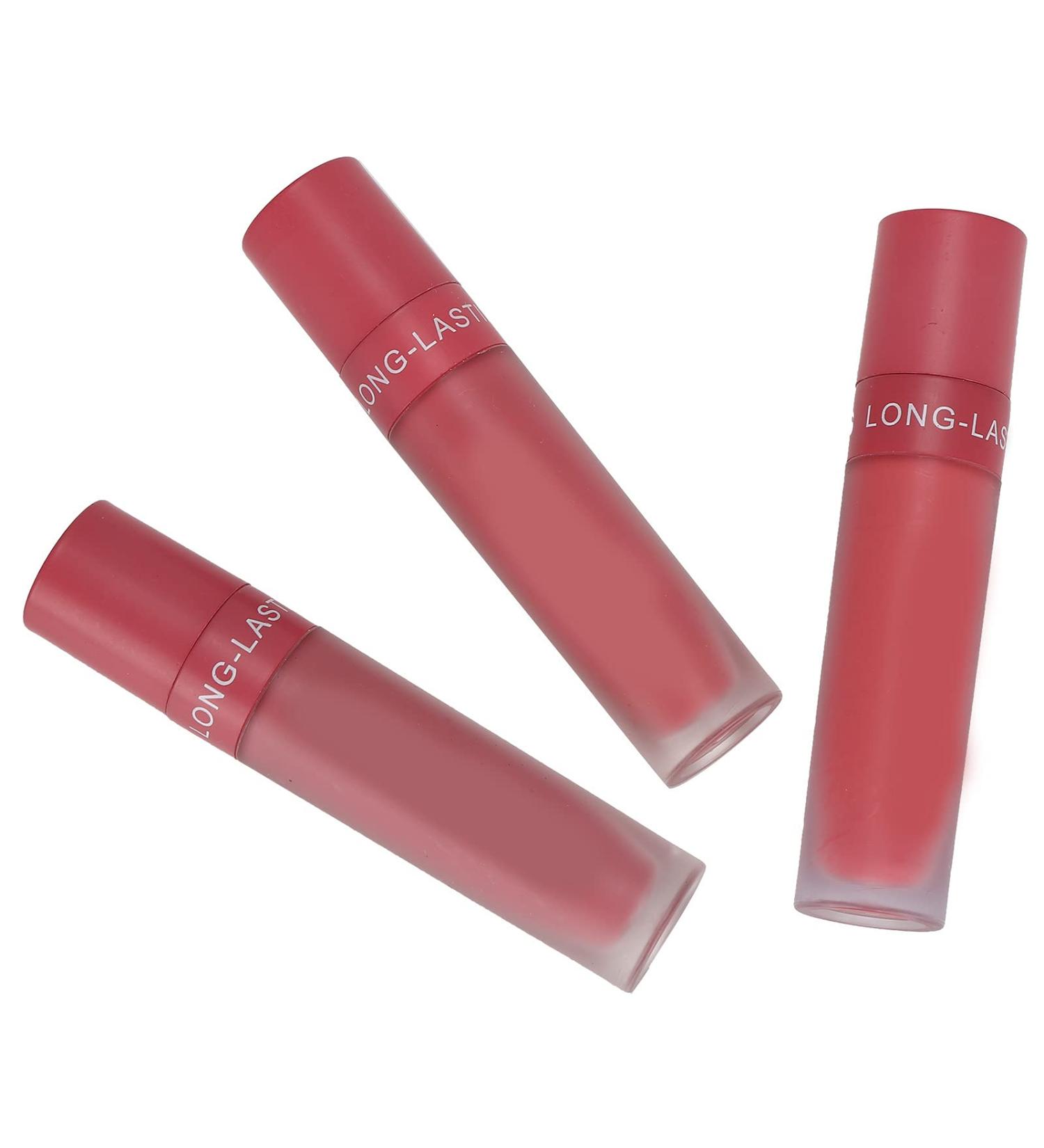 Dragon Ranee 3Pcs Matte Lipstick Set - Long-lasting Waterproof Lip Gloss Makeup Gifts for Girls - Buy Online on GoSupps.com