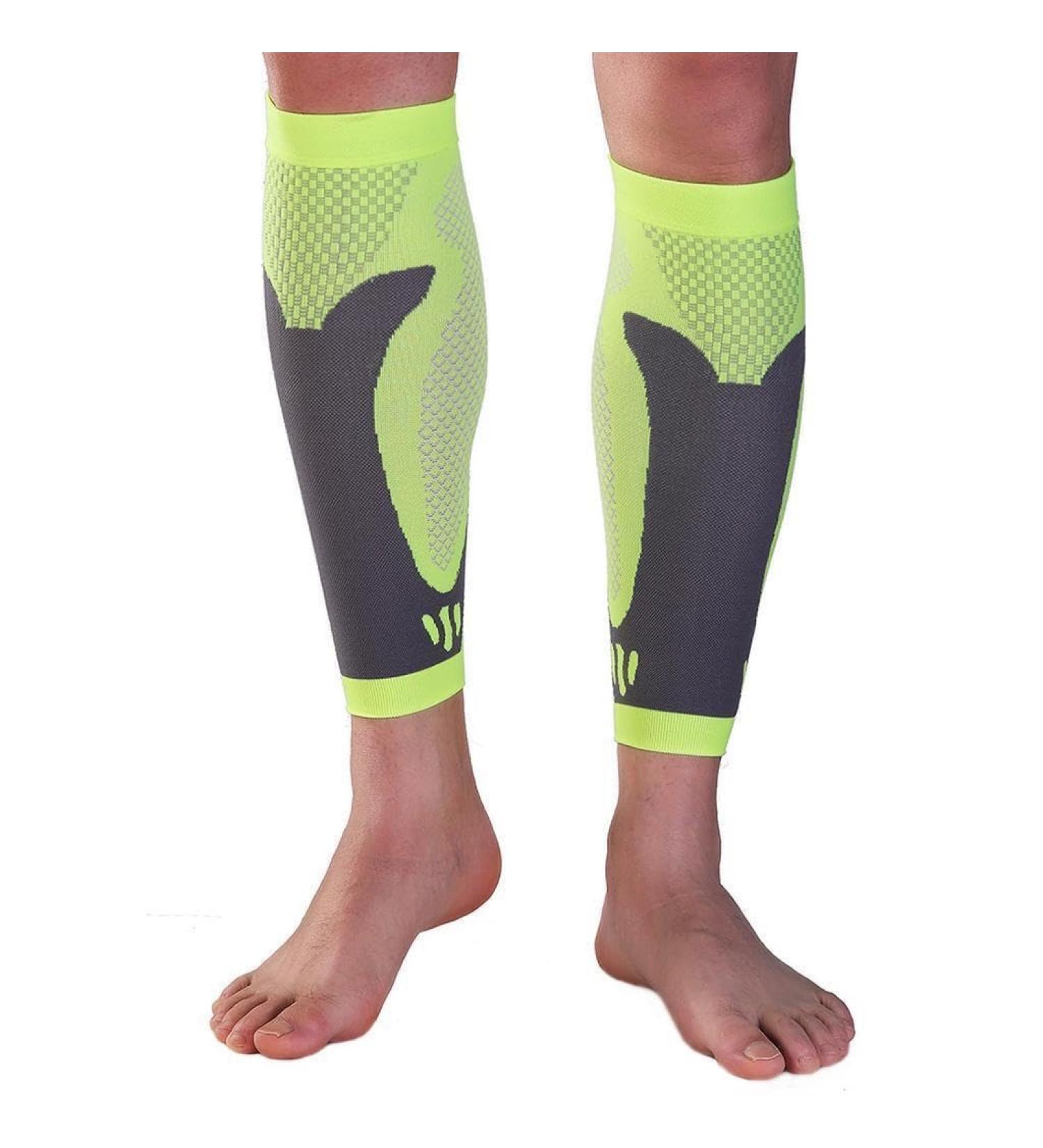 Buy SilverAge Calf Support Compression Sleeve for Men & Women | Relieve Shin Splints Varicose Veins Leg Pain | Stylish & Comfortable for Running Gym | Free 10Ml Oil - Buy Online on GoSupps.com