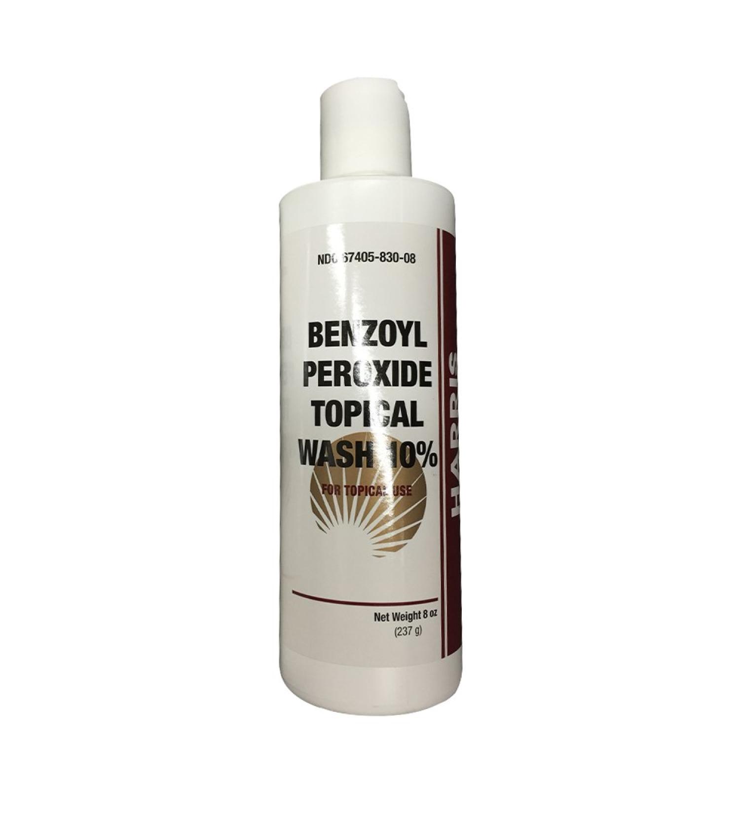 Harris Pharma 10% Benzoyl Perox Wash 8 oz (PACK OF 2)