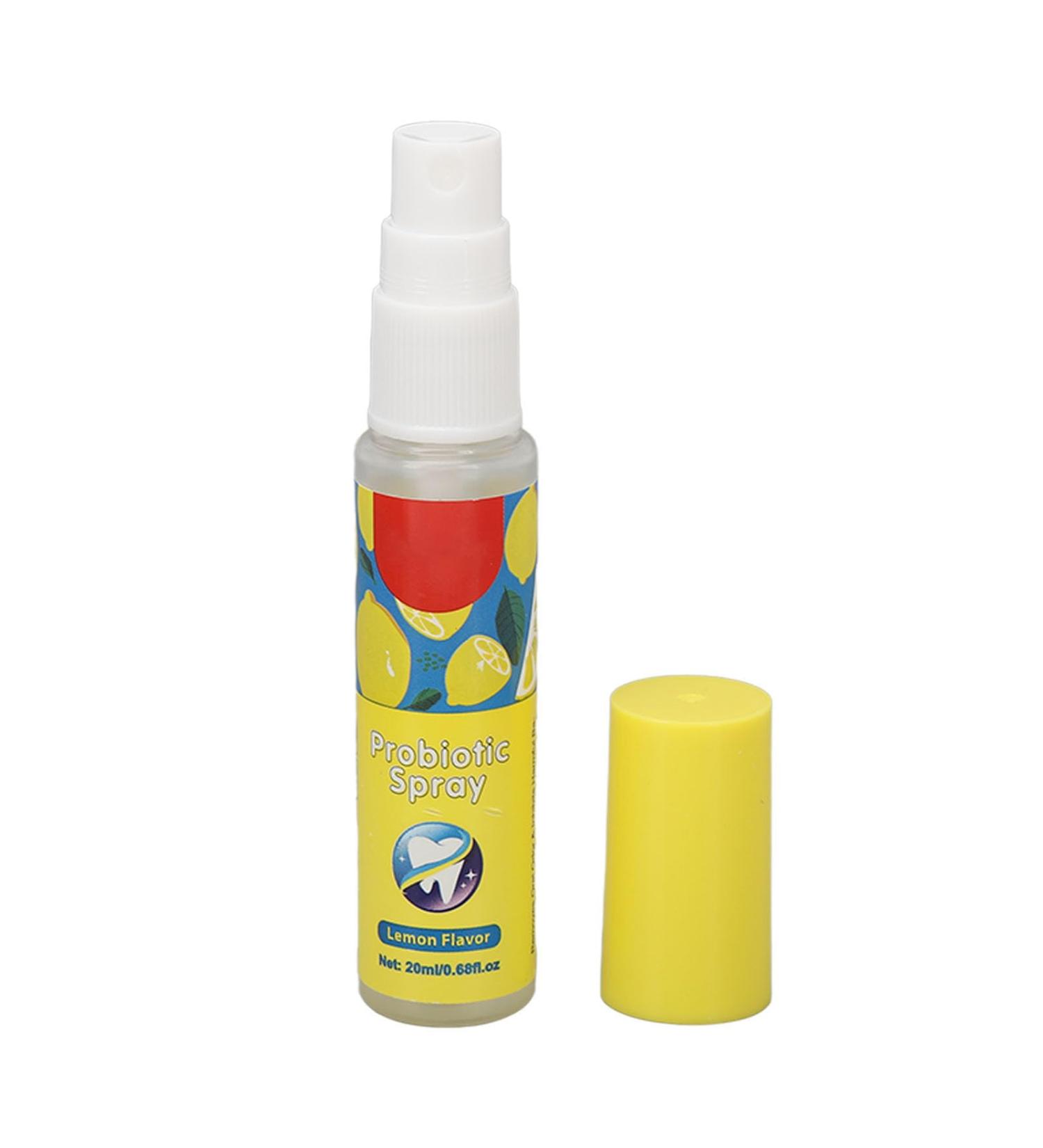 Bad Breath Oral Spray Lemon Scent Herbal Extract Cleaning Mouth Freshener 20ml Pocket Size 8 Hours Lasting Relief for Dry Mouth Promotes Oral Health - Buy Online on GoSupps.com