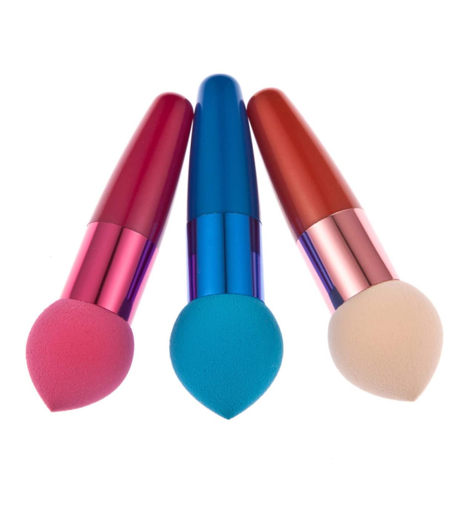 Beavorty 3PC Mushroom facial foundation sponges Lollipop Sponge Foundation sponge with handle brush Makeup sponge Concealer sponge on stick makeup pointy travel paint medium As Shown - Buy Online on GoSupps.com
