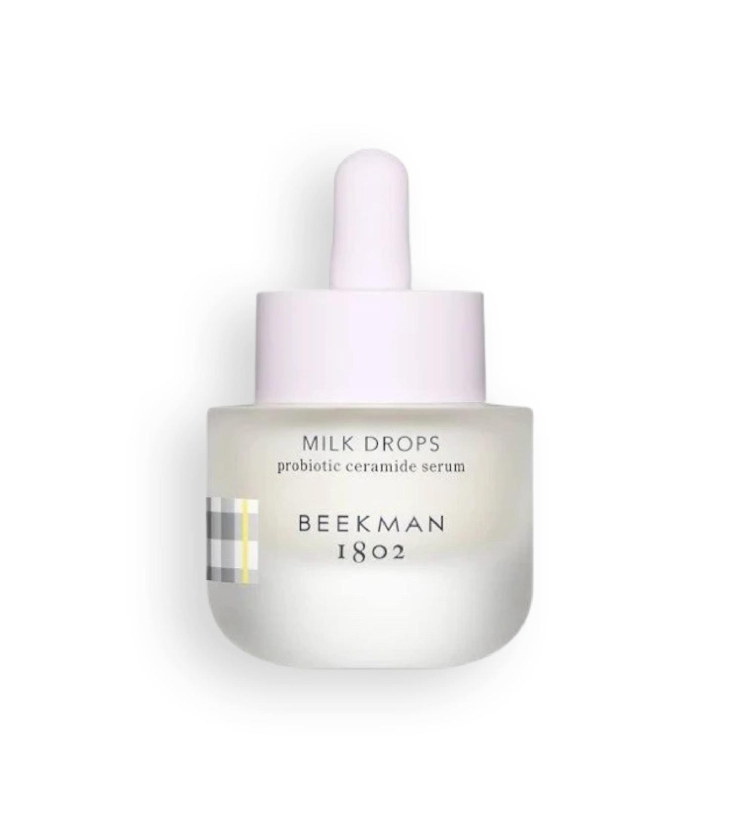 Beekman 1802 Milk Drops Ceramide Serum - Hydrating Face Serum with Hyaluronic Acid, Squalane Oil, and Natural AHAs & BHAs - Cruelty Free - 0.5 oz - Buy Online on GoSupps.com