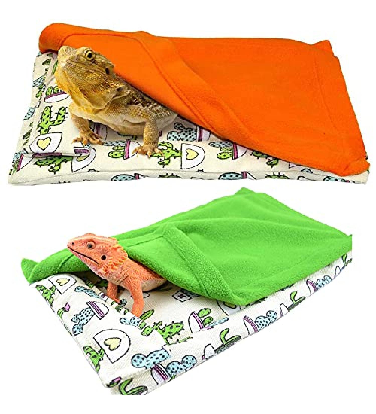 NW Reptile Sleeping Bag with Pillow Blanket for Bearded Dragon Leopard Gecko Lizard (Blue) - Buy Online on GoSupps.com