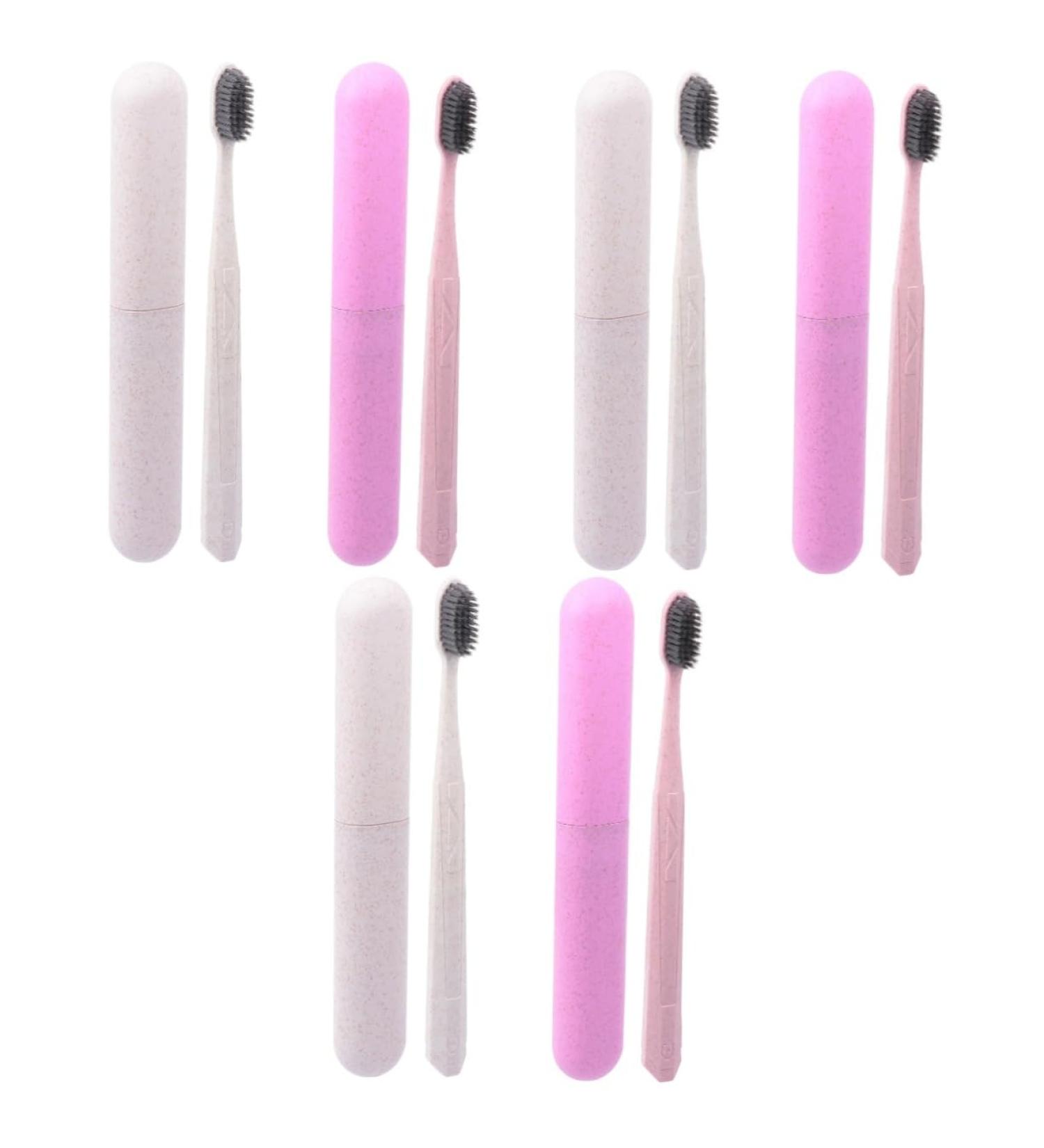 Buy Gatuida 6 Pcs Toothbrush Set & Toothpaste - Eco-Friendly Adult Care | International Shipping Available - Buy Online on GoSupps.com