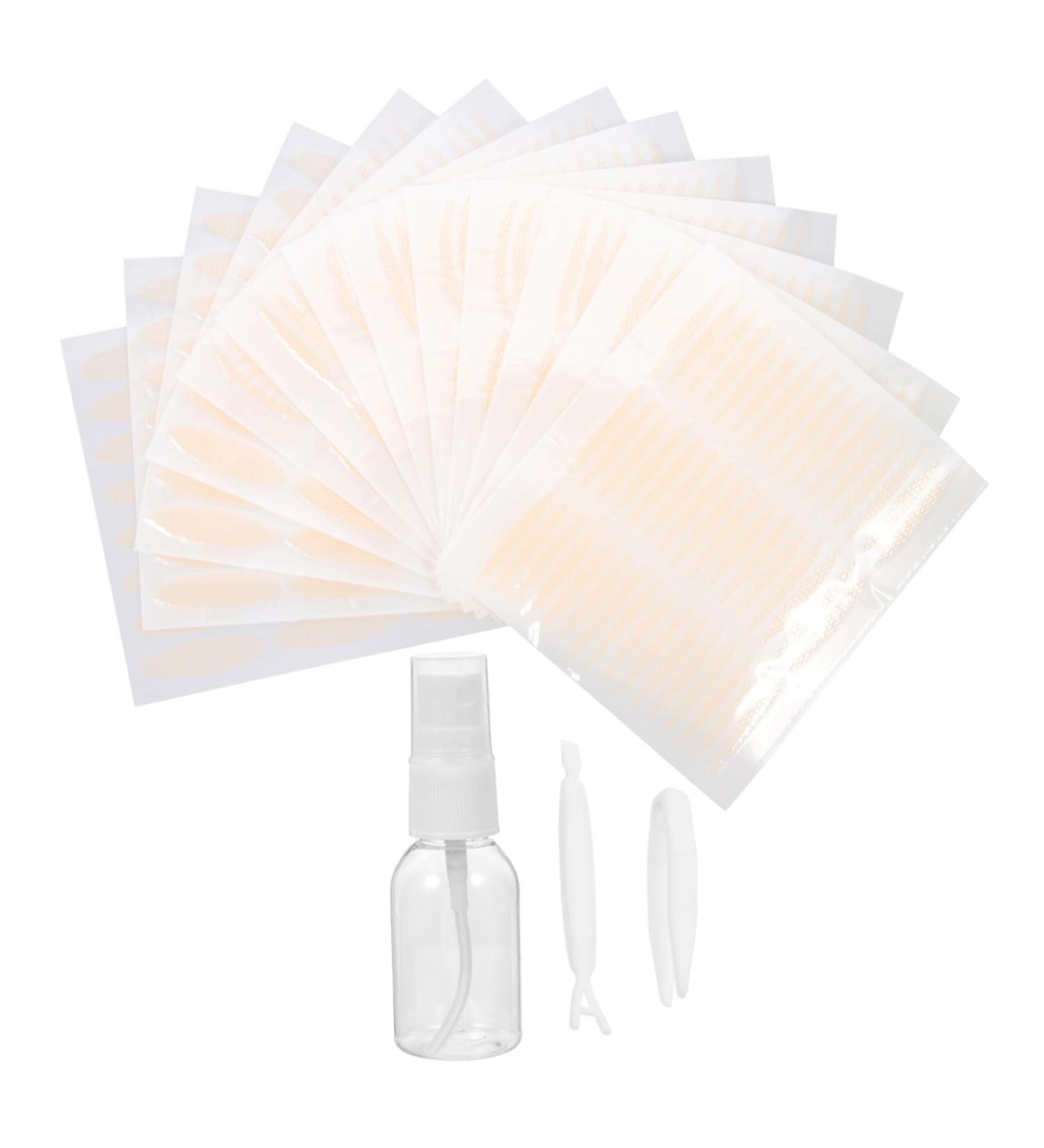 Ipetboom 12 Sets Double Eyelid Sticker Eye Lift Tape for Droopy Lids Double Eyelid Tape Invisible Eyelid Lift Strips Lace Net Eyelid Strips Makeup Tape Eyelid Lift Tape Supplies Make up - Buy Online on GoSupps.com