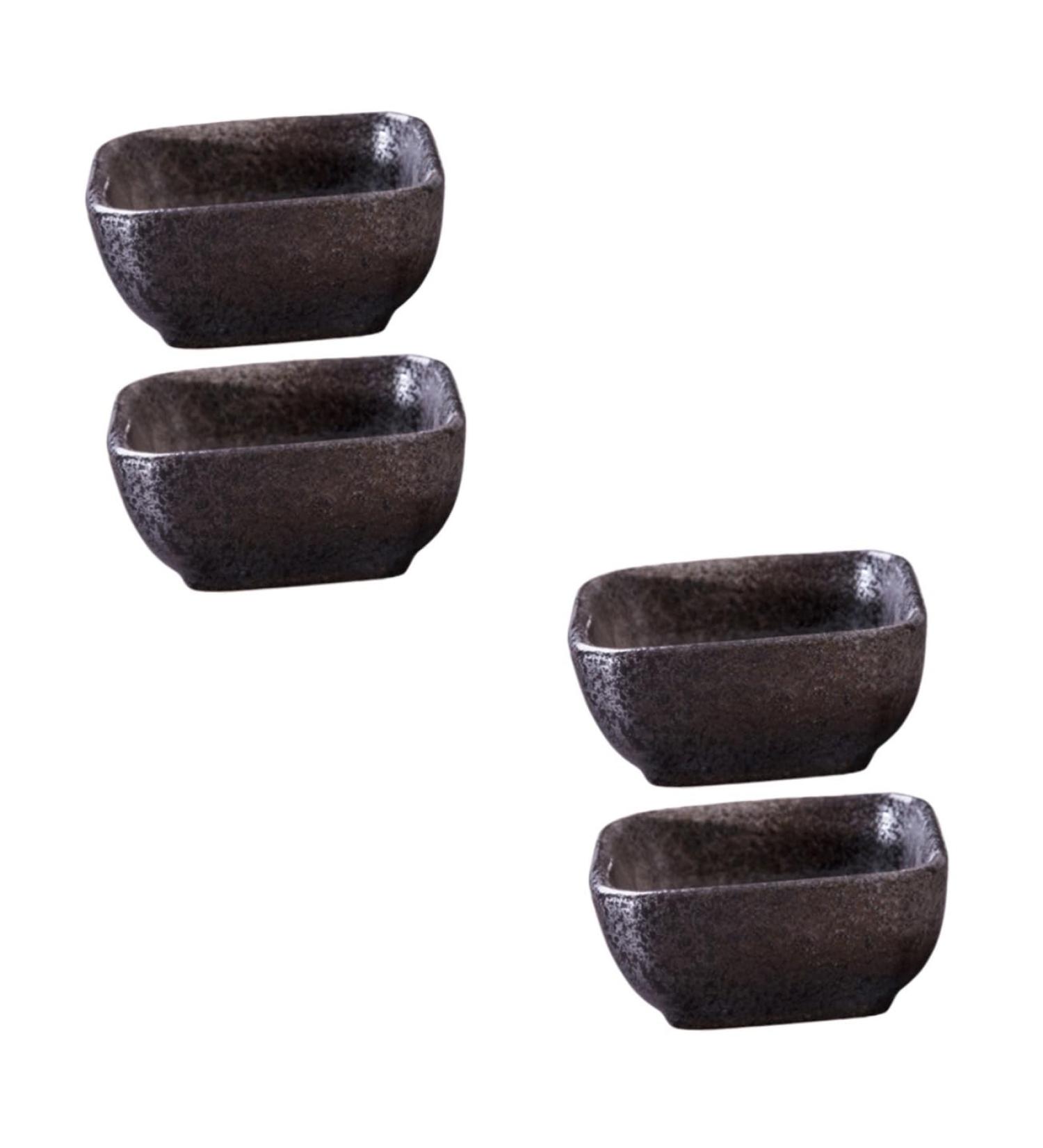 Zerodeko 4 Pcs Mini Appetizer Plates Mini Snack Plate Porcelain Saucer Plate Ceramic Dip Bowls Divided Food Dipping Bowl Pinch Bowls for Spices Ceramic Soy Sauce Bowl Dipping Plate Ceramics 8*3.8cmx2pcs As Shownx2pcs - Buy Online on GoSupps.com