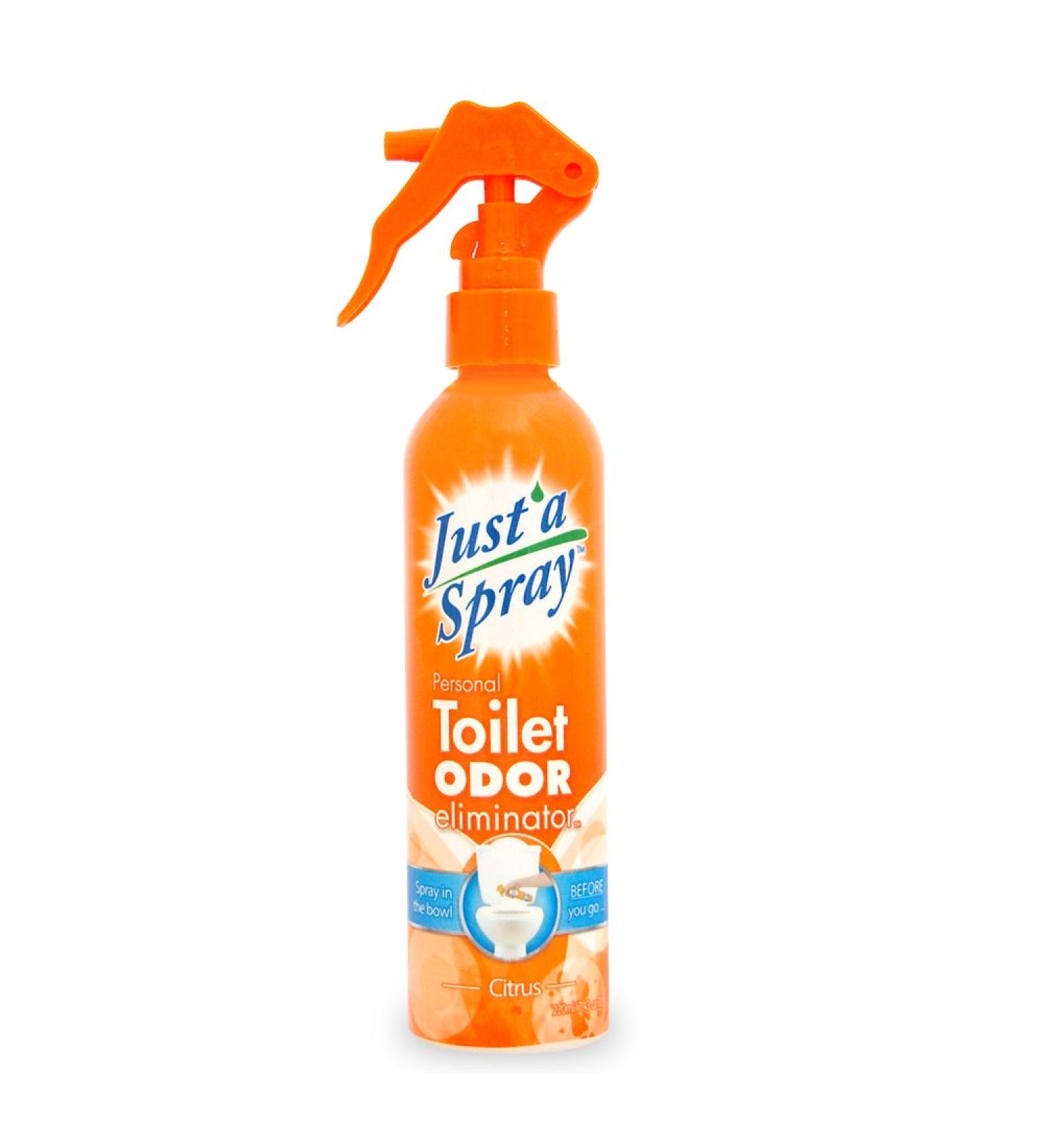 Just a Spray Citrus 220 ml - Home & Office Poop Spray Before You Go Toilet Odor Eliminator - Bathroom Deodorizer Just One Spray Toilet Freshener Safe for Septic - Buy Online on GoSupps.com