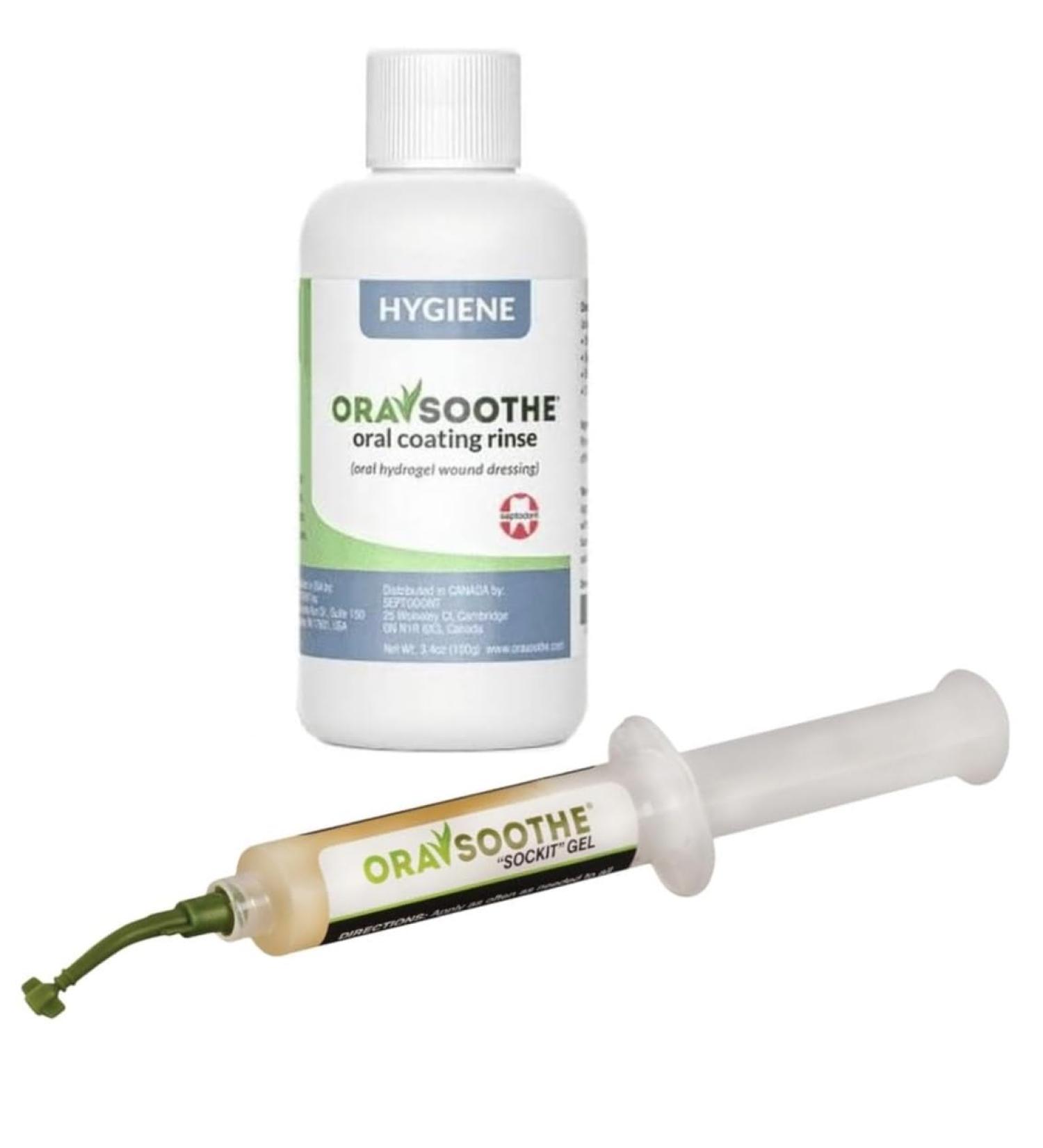 All-Natural ORA SOCKIT Gel 1Pk/10g with Professional Oral Rinse 3.4oz. Mouth Pre-tratment Gum & Coating Care - Buy Online on GoSupps.com