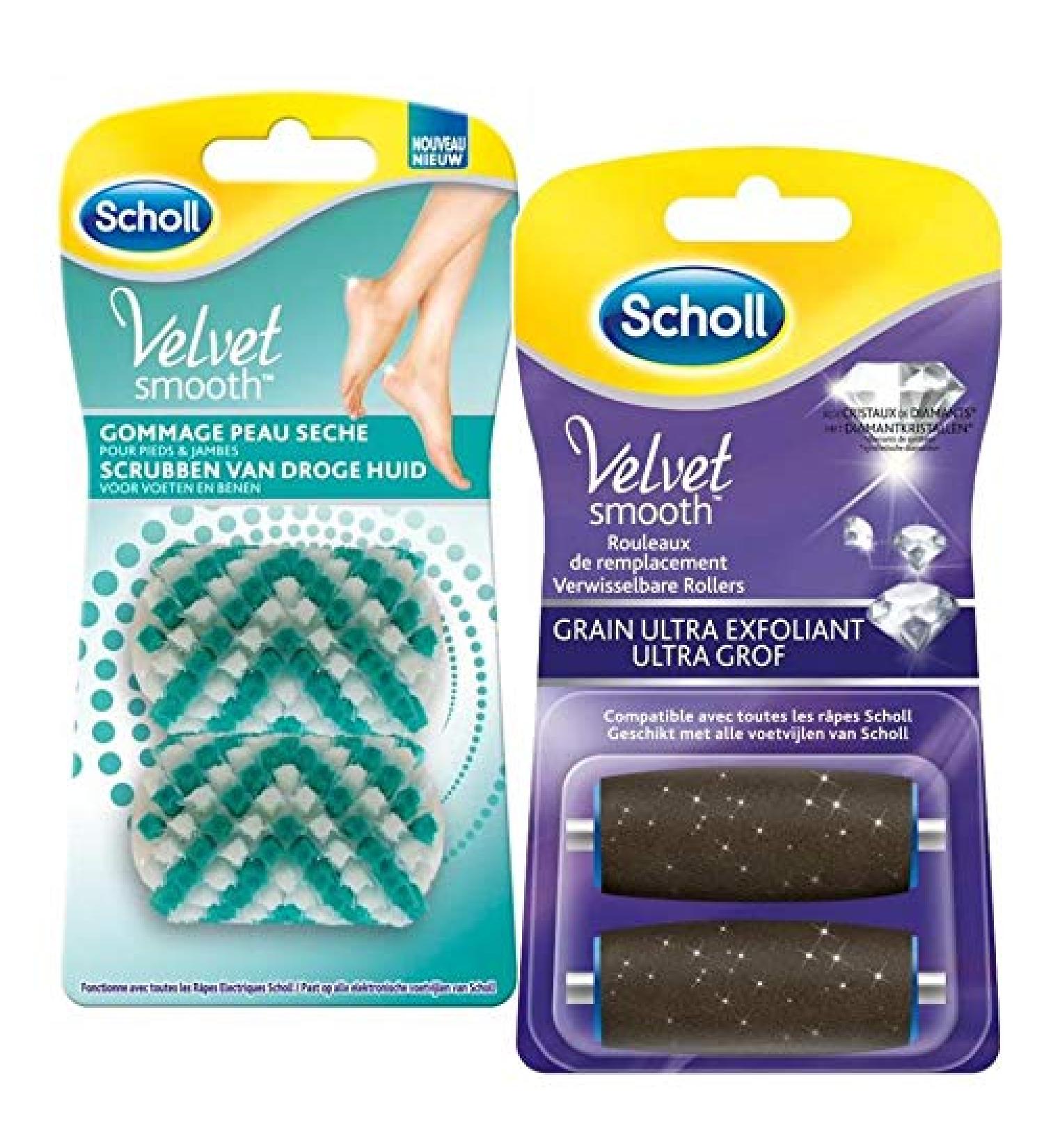SCHOLL Ultra Exfoliating + Scrubbing Replacement Roller Pack (2x2 refills) - Buy Online on GoSupps.com