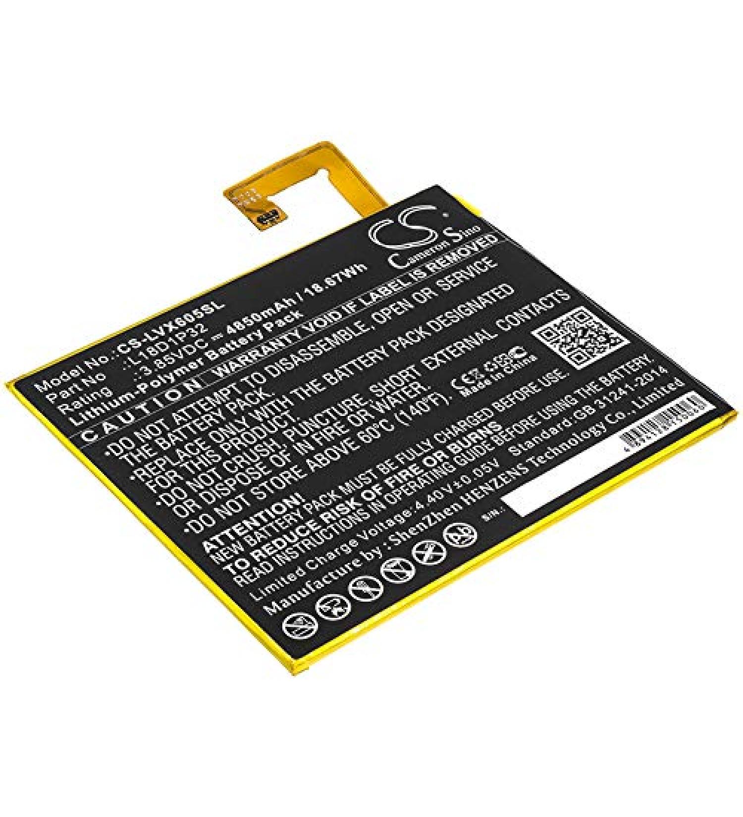 NCNDB Battery Replacement for L18D1P32 Smart Tab M10 | TB-X605F TB-X605FC X605 4850mAh - International Shipping Available - Buy Online on GoSupps.com