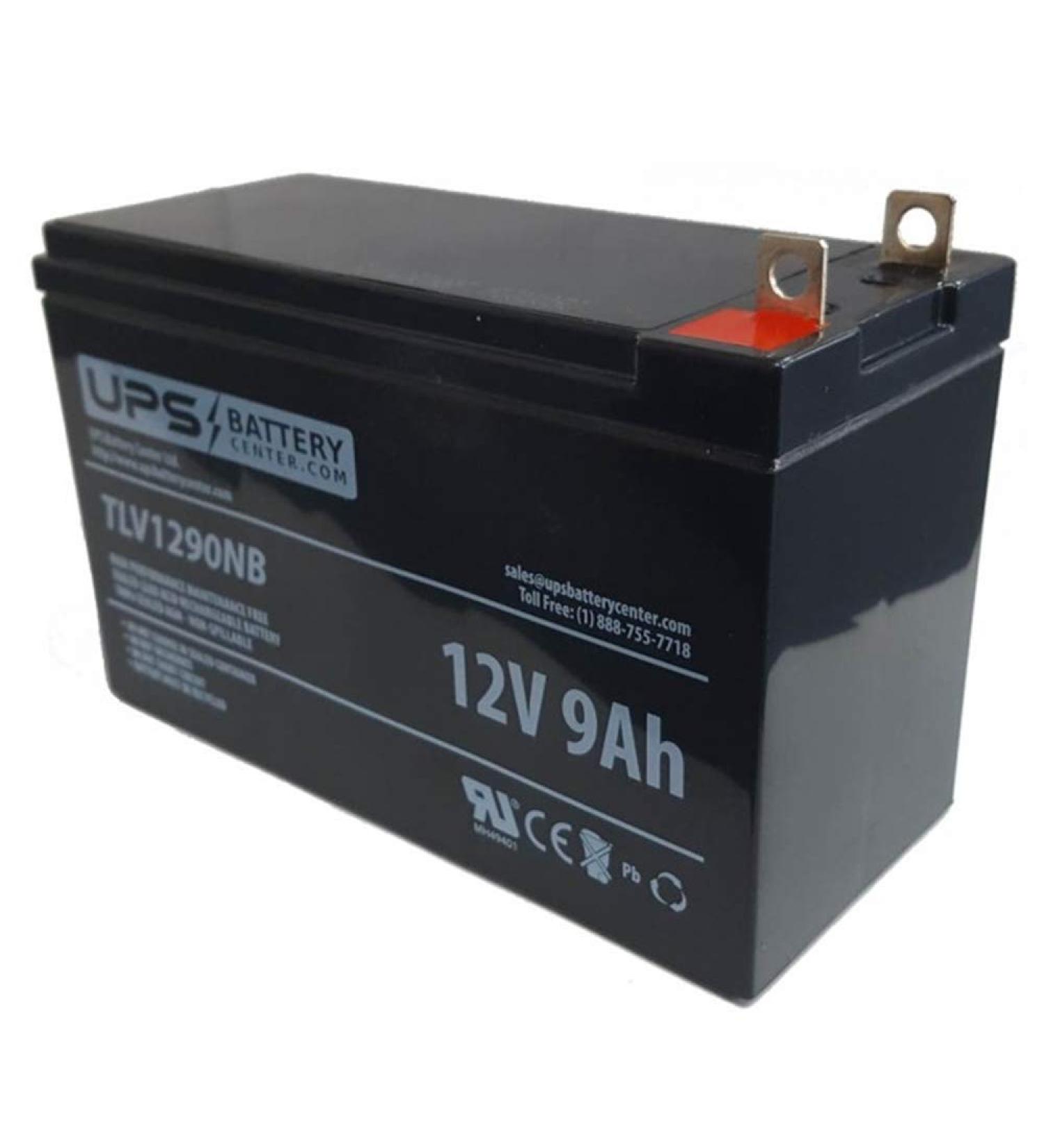 UPSBatteryCenter Compatible with Generac 6500 Watt Portable Generator GP6500E Battery 12V 9Ah Nut & Bolt Terminals