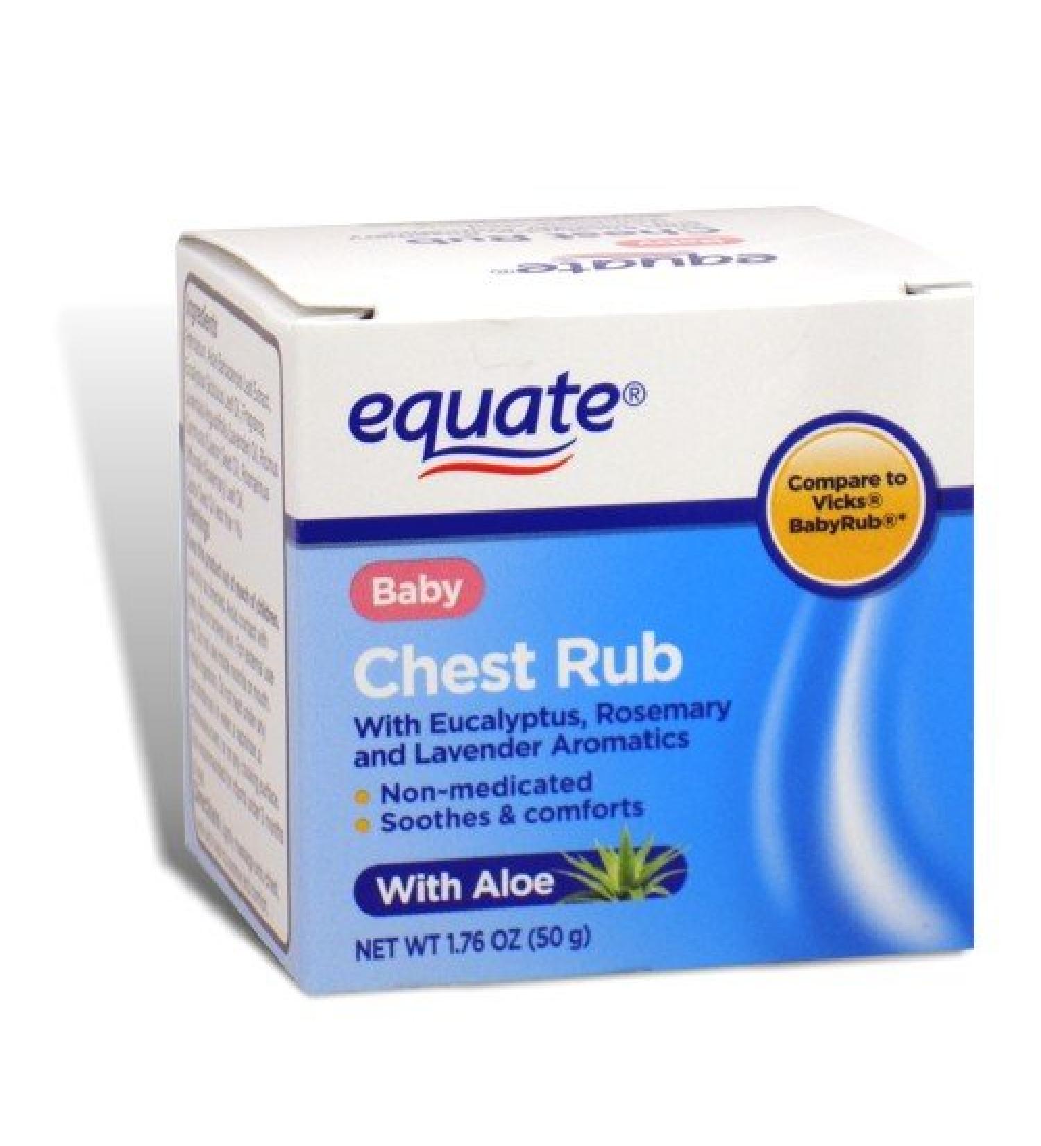Equate - Baby Chest Rub 1.76 oz (Compare to Vicks BabyRub)