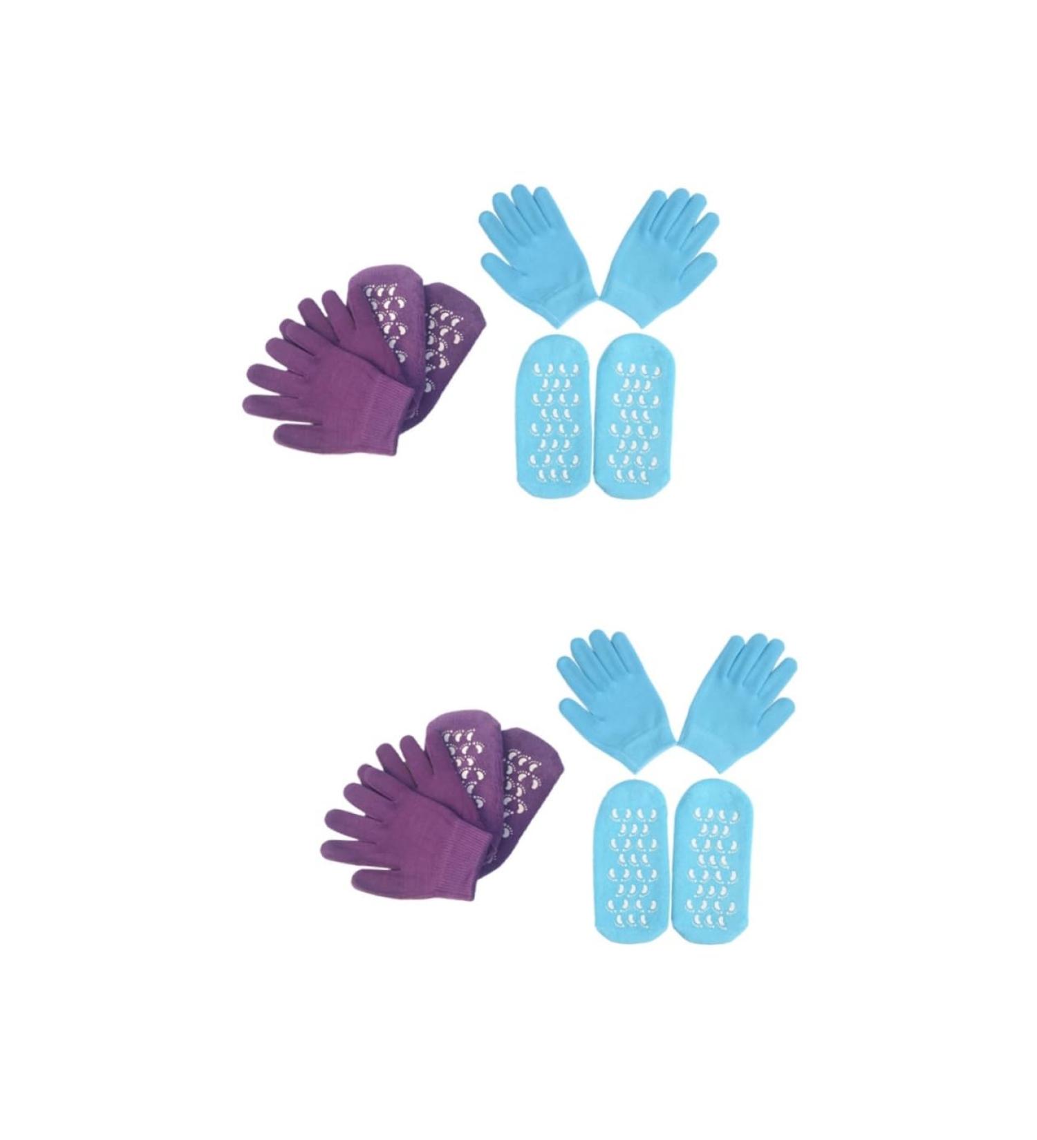 Healeved 4 Sets Hand and Foot Care Set Socks for Heels Foot Spa Socks Foot Care Products Bat Wing Hair Band Moisturizing Gloves Moisturizing Socks High Heel Skin Care Women's Vegetable Gel - Buy Online on GoSupps.com