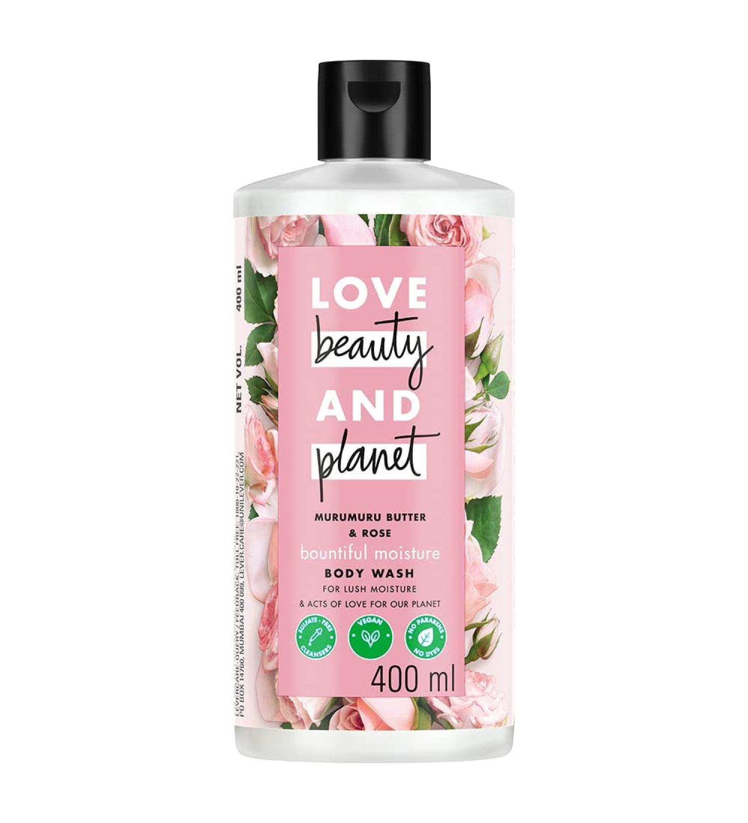 Shop Luv Beauty & Planet Murumuru Butter & Rose Body Wash - 13.5 fl oz Moisturizing Shower Gel for Soft Skin | International Shipping Available - Buy Online on GoSupps.com