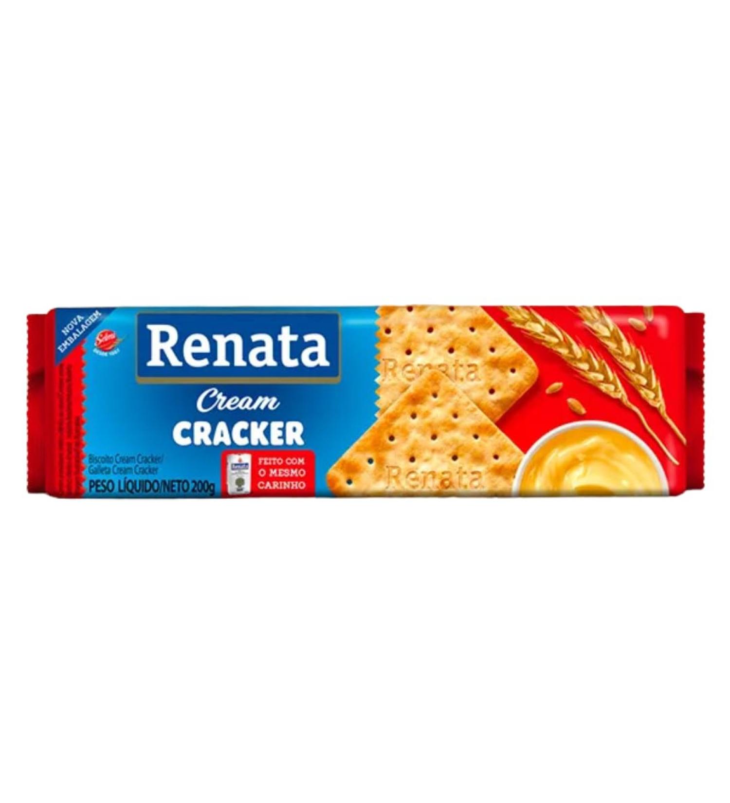 Cream Cracker Biscuit, 200g - Biscoito Cream Cracker RENATA