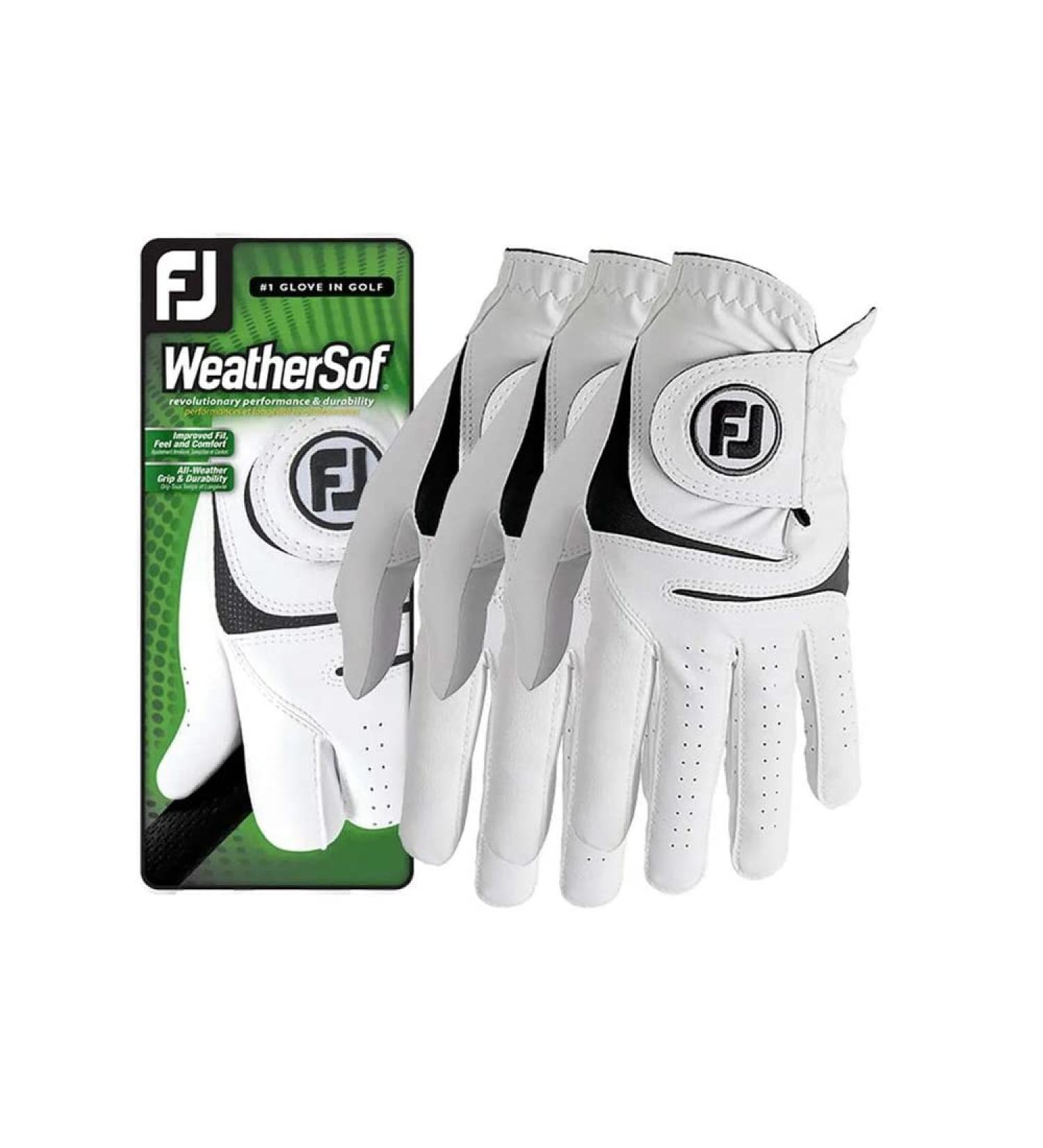Buy FootJoy Men's Weathersof Golf Gloves - White | Best International Shipping - Buy Online on GoSupps.com
