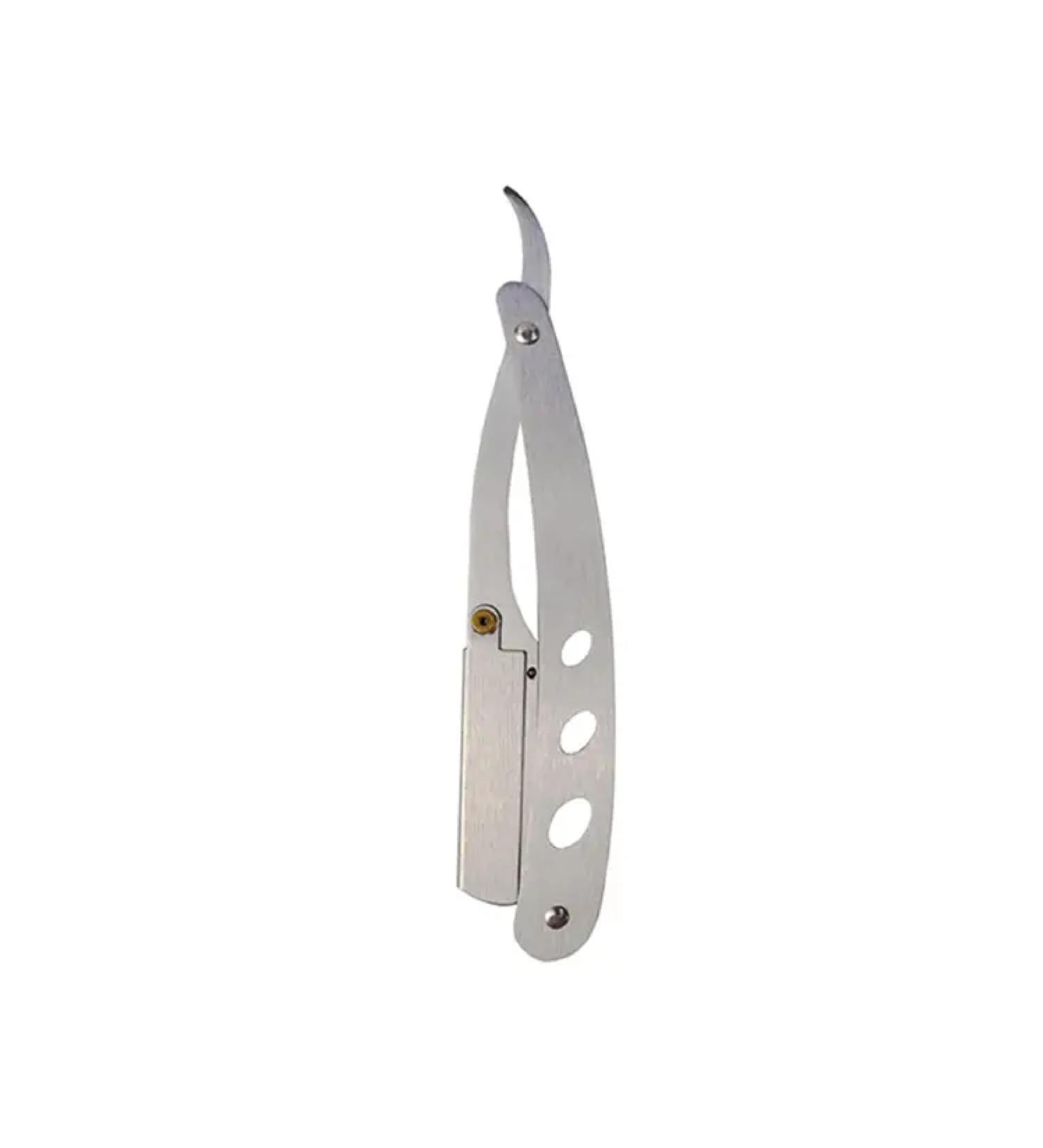 Professional Straight Edge Barber Razor for Close Shaving - Silver Straight Blade Razor for Men - Buy Online on GoSupps.com