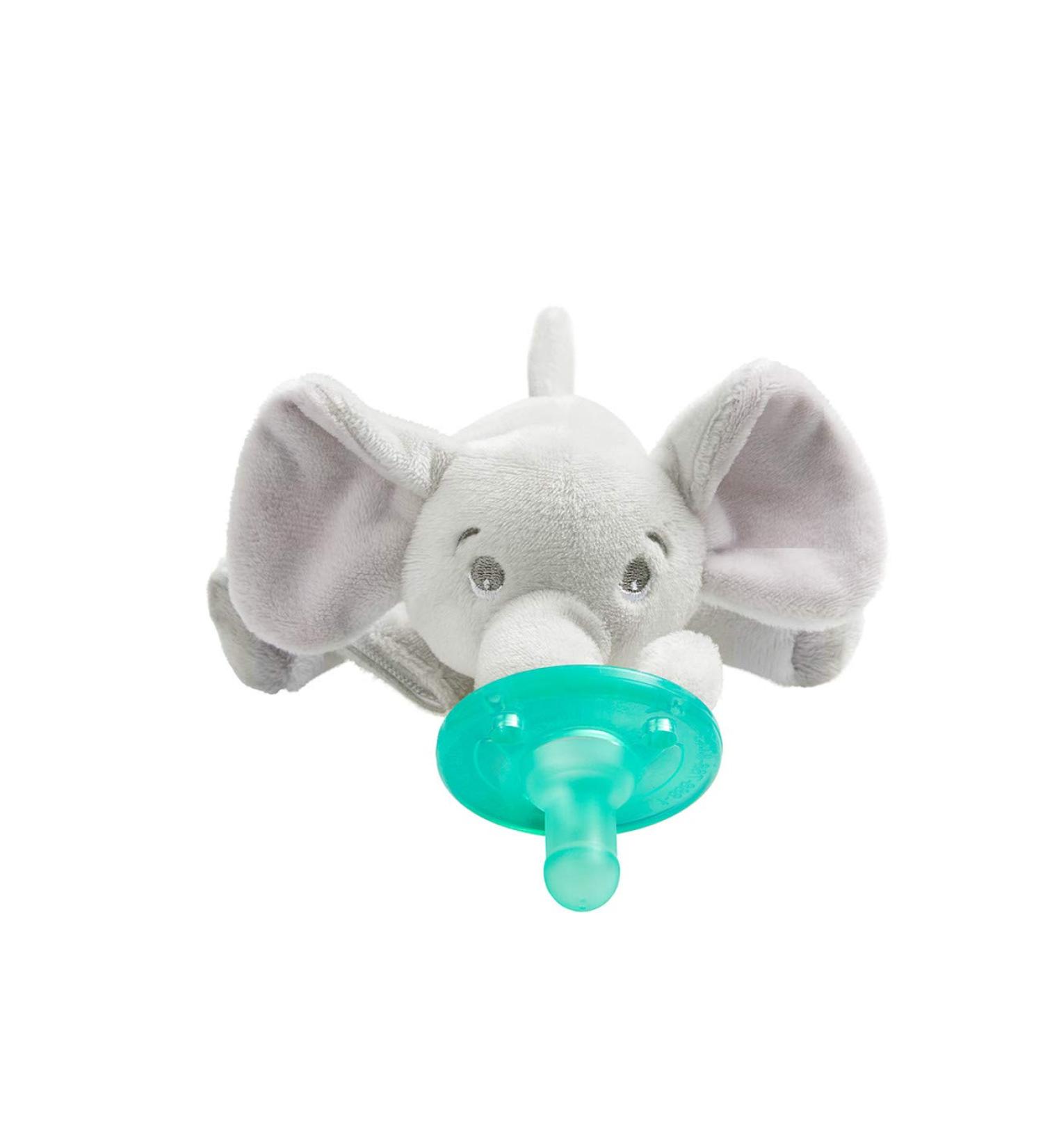 Philips AVENT Soothie Snuggle Pacifier Holder with Detachable Pacifier 0m+ - Elephant SCF347/03 - Buy Online on GoSupps.com