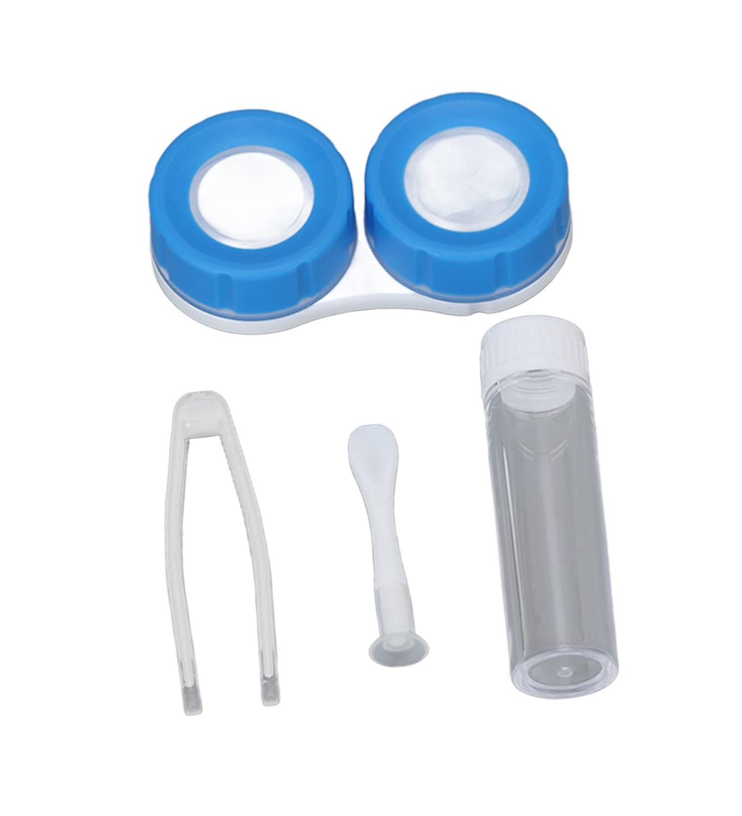 Portable Contact Lens Box Kit Waterproof Travel Contact Lens Case Plastic Material Lightweight with Tweezers for Outdoor for Woman - Buy Online on GoSupps.com