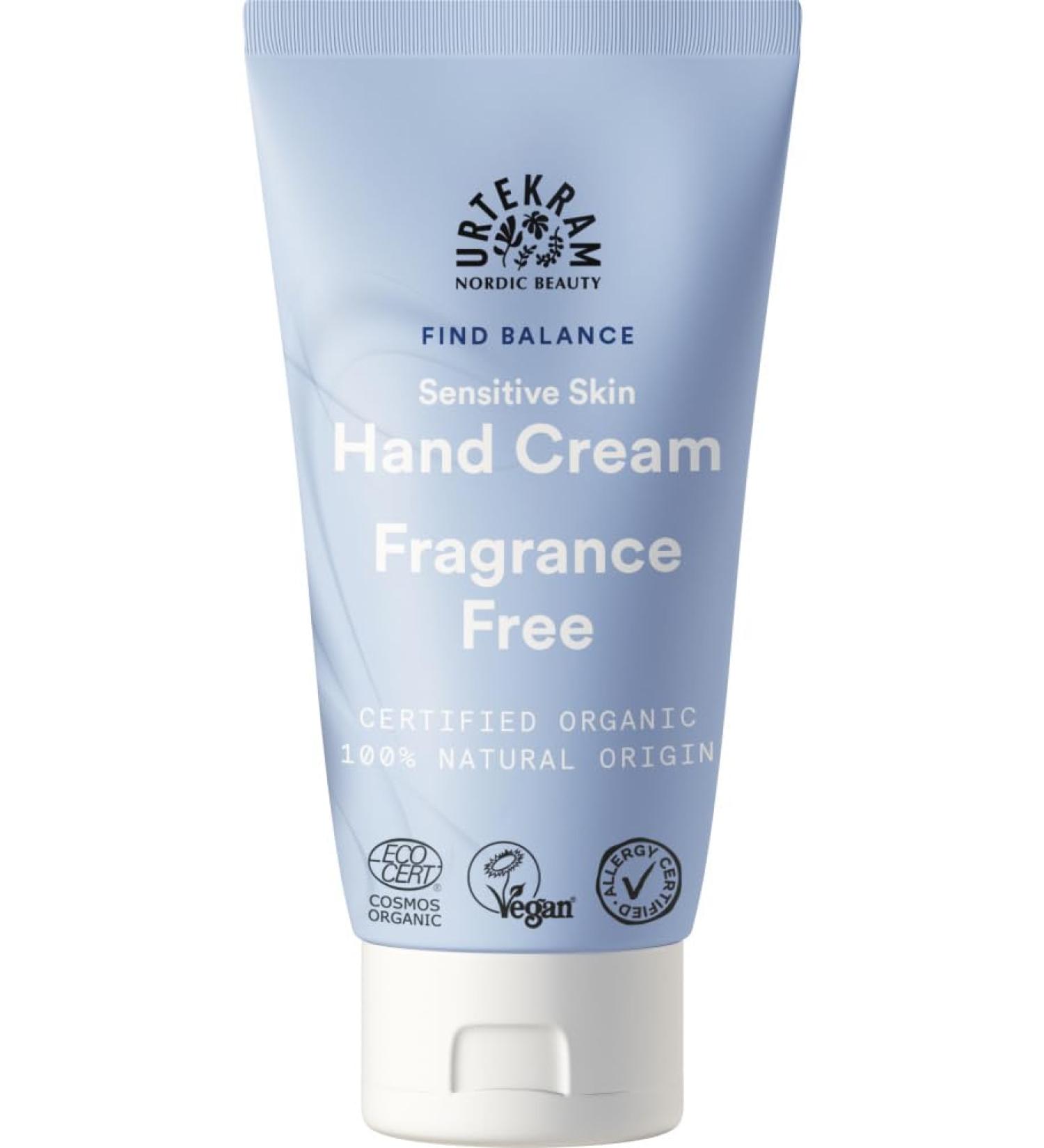 Urtekram Hand Cream - Without Perfume Find Balance Sensitive 75 ml Vegan Organic