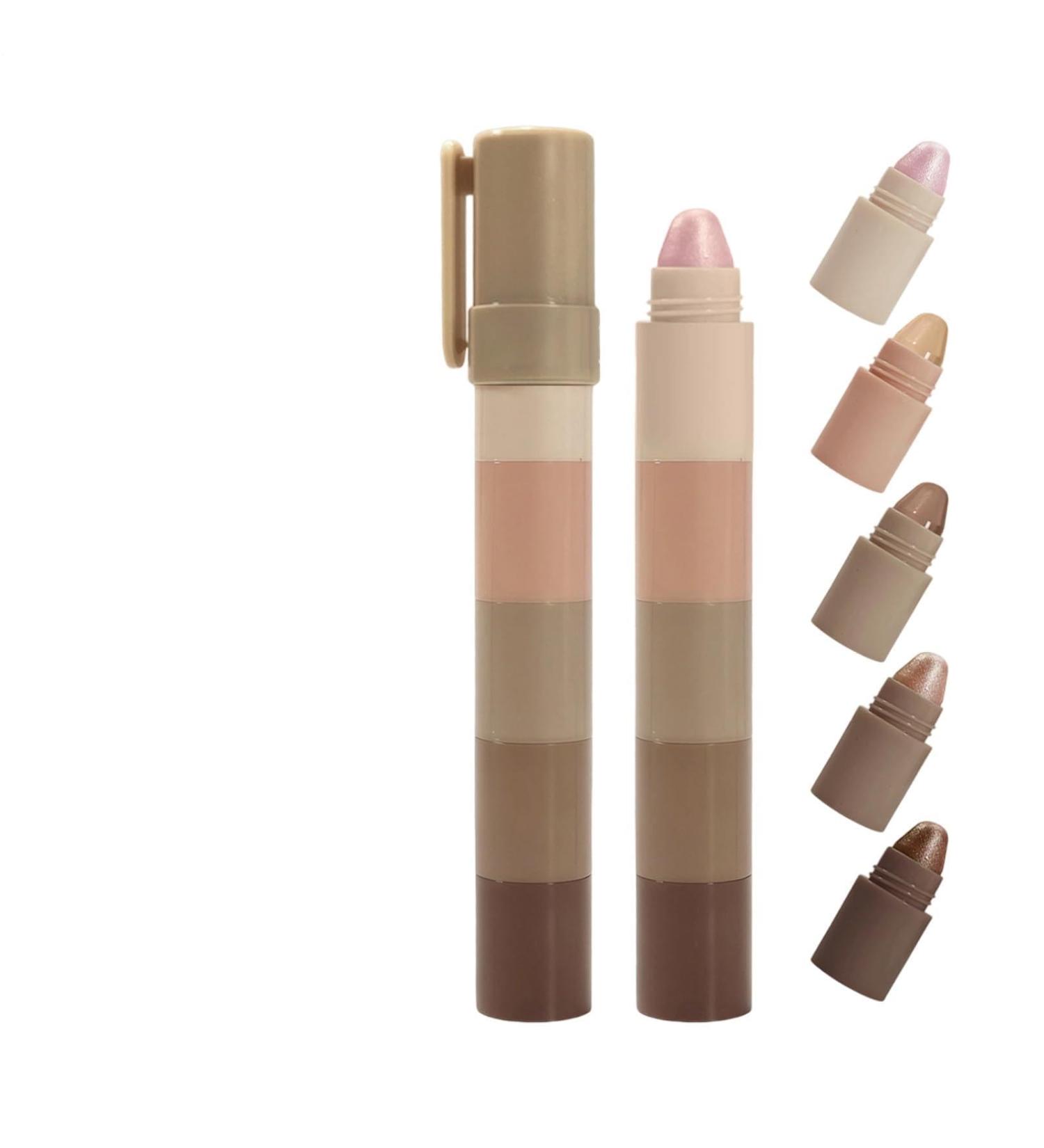  Monozoz Eyeshadow Sticks Eyeshadow and Highlighter Pen Kit Cosmetic Face Long-Lasting Hold for Outdoors Parties Travel Scene Carnival School Appointments - Buy Online on GoSupps.com