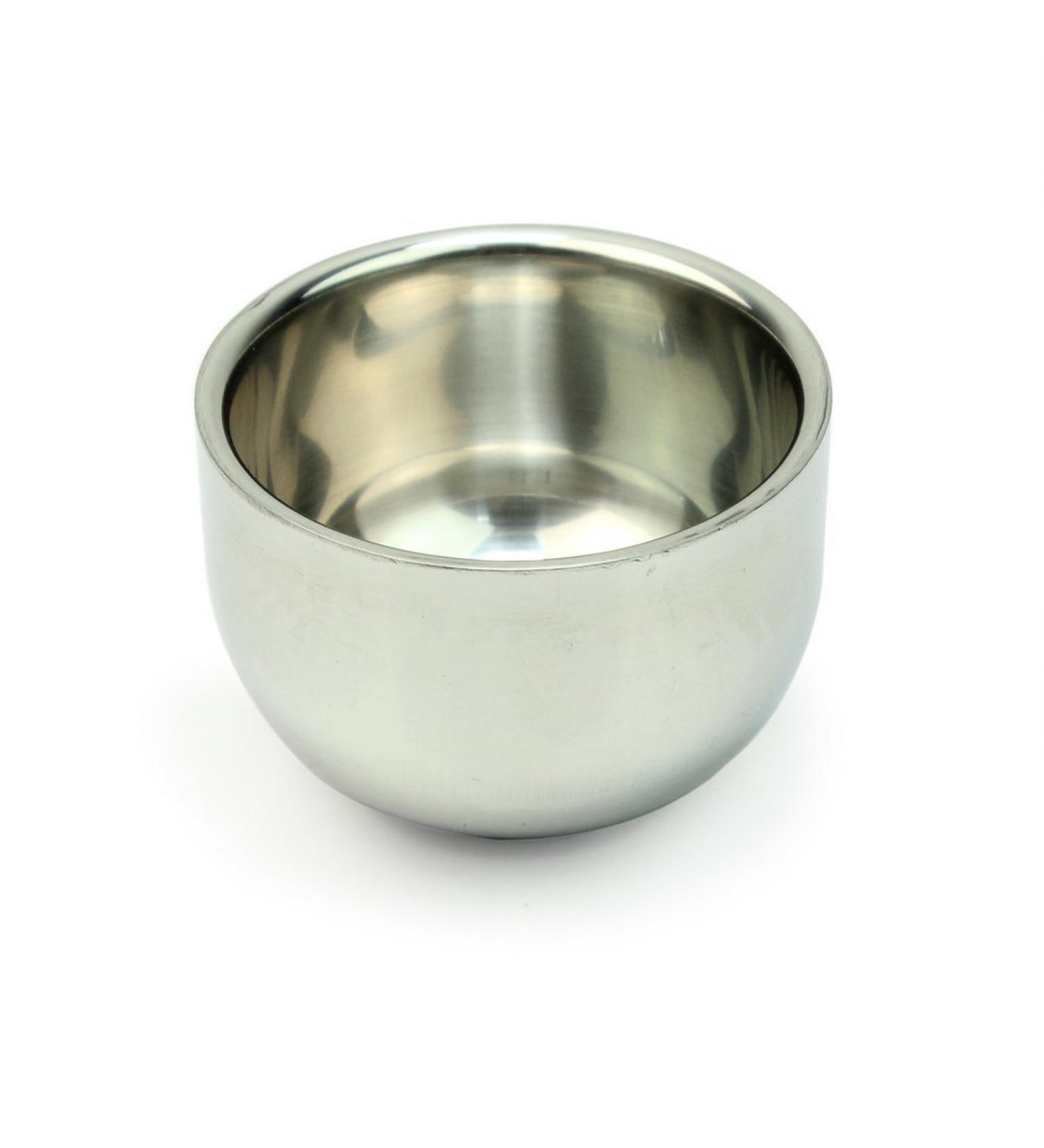 HugeStore Men's Mini Stainless Steel Shaving Bowl | Compact Soap Dish for Travel & Home Use - Buy Online on GoSupps.com