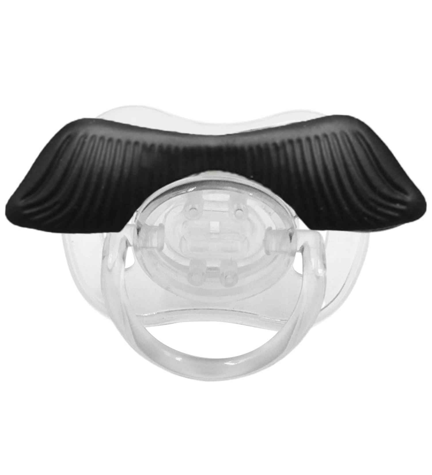 Funny Mustache Baby Pacifier Unique Sustainable Prank Pacifier for Infants - Buy Online on GoSupps.com