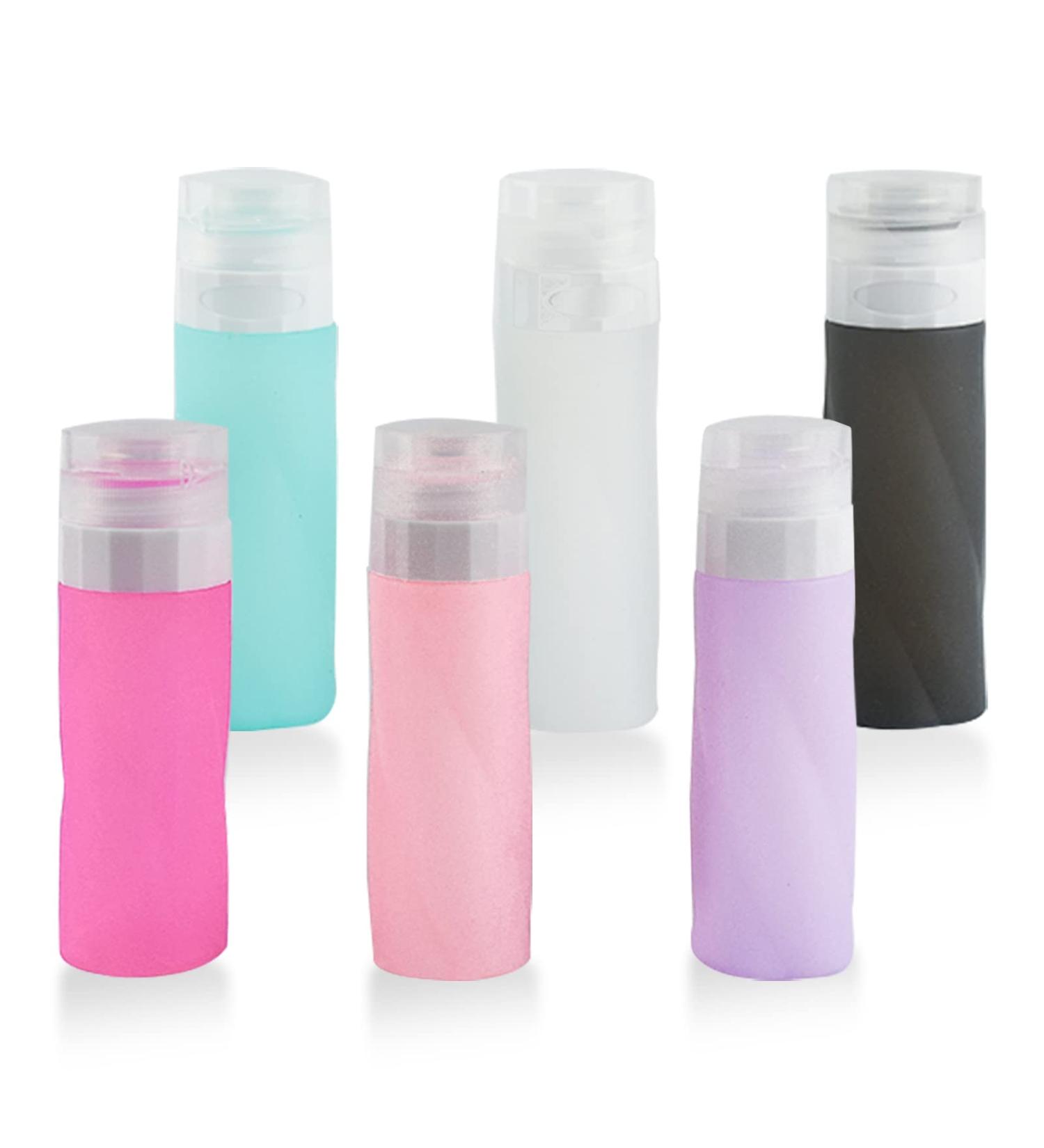 Buy AUPTIG Silicone Travel Bottles Set - 90ml 6PCS Reusable Travel Containers for Toiletries Shampoo & Conditioner - Perfect for International Travel - Buy Online on GoSupps.com