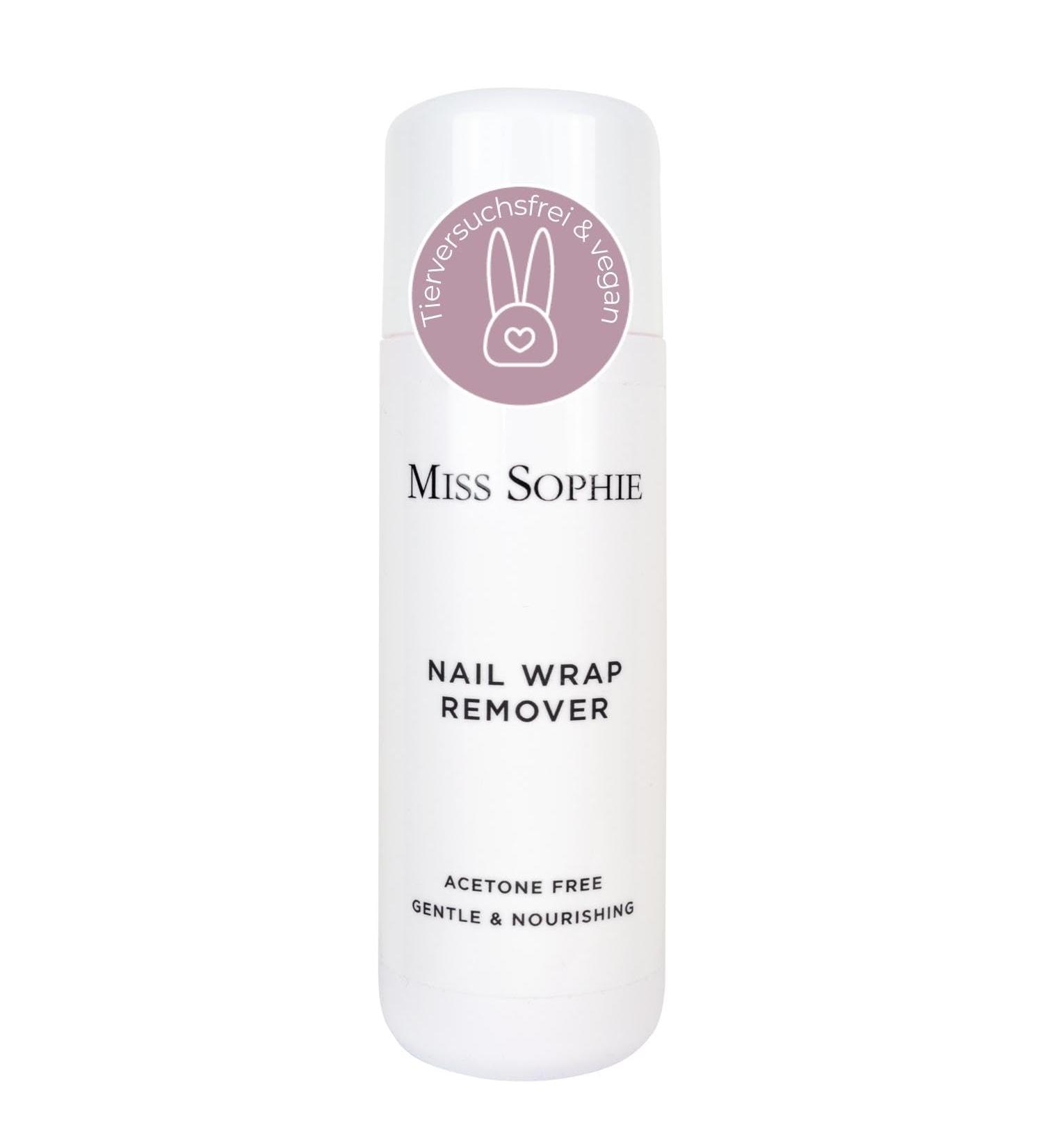 Miss Sophie Nail Wrap Remover | Acetone-Free Nail Polish Remover | Milder Fast Results | Strengthens Nails with Almond Oil & Aloe Vera | Premium Quality International Shipping - Buy Online on GoSupps.com