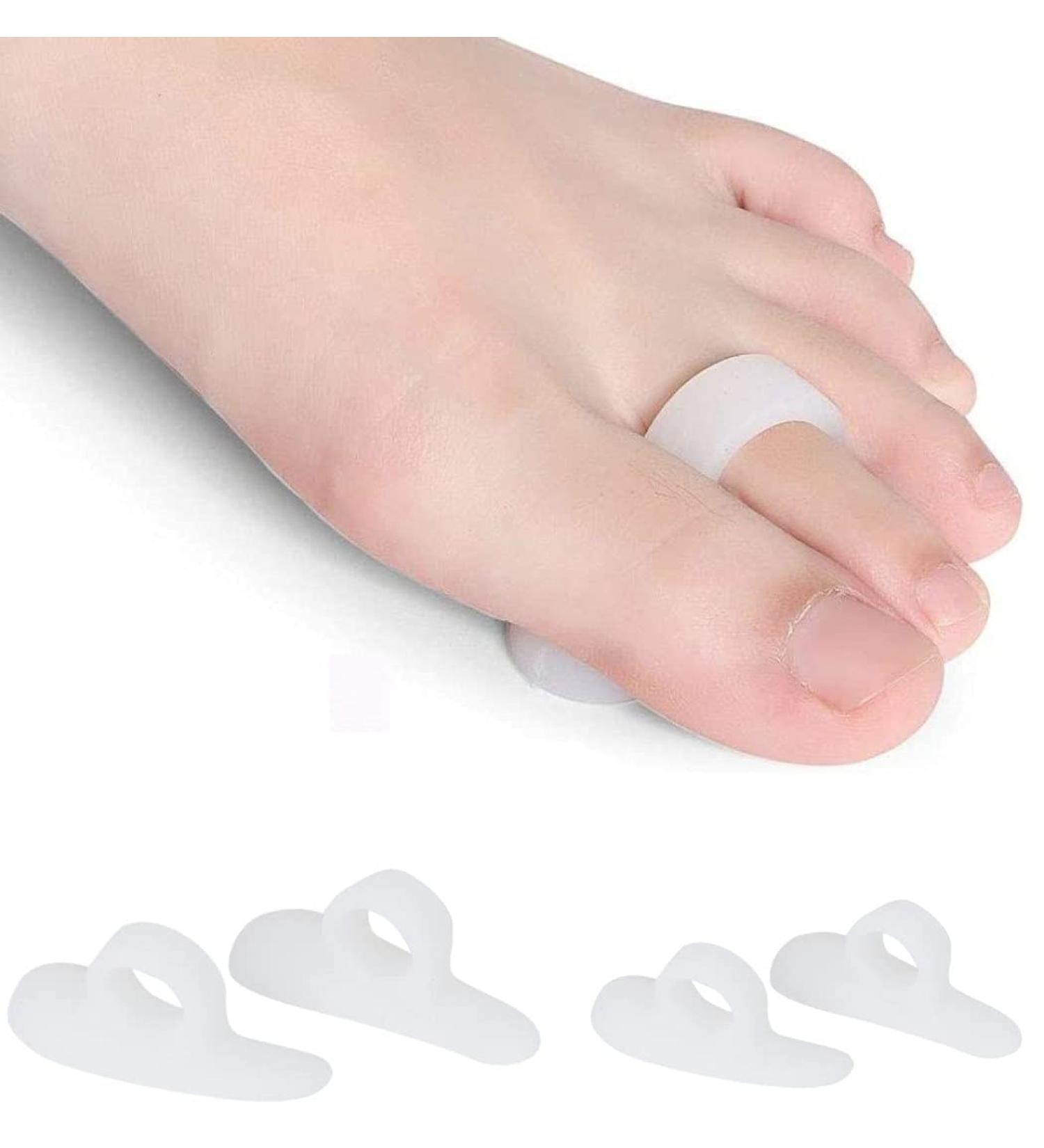 PediMend Silicone Gel Toe Straightener (2 Pairs) - Toe Separators for Hammer Toes & Claw Toe Correction - Reduce Discomfort - Foot Care for Men & Women - Buy Online on GoSupps.com