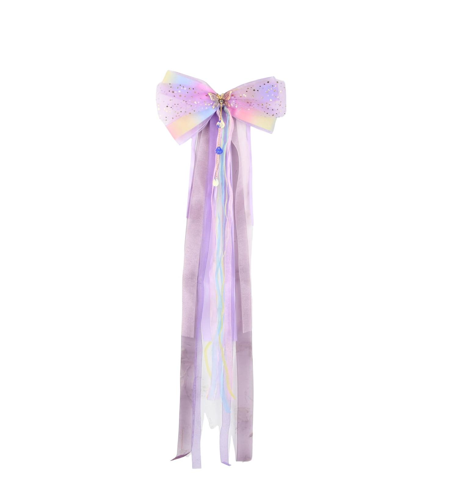 Husalsea Stylish Large Purple Bow Soft Ribbon Suitable for Women and Girls - Buy Online on GoSupps.com