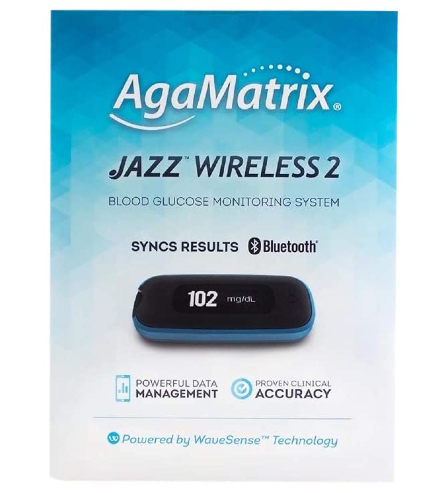 AgaMatrix Jazz Wireless 2 System Kit - Lightweight and Easy-to-Use - Buy Online on GoSupps.com